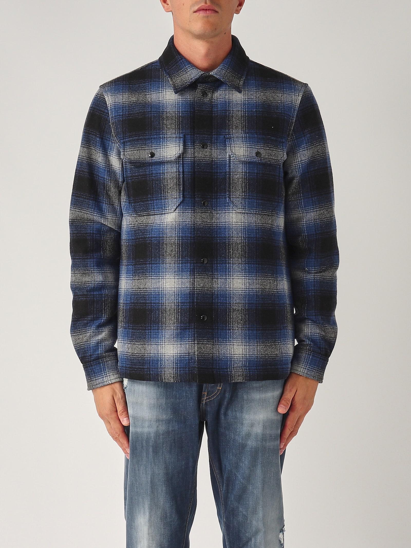 Alaskan Wool Check Overshirt Shirt