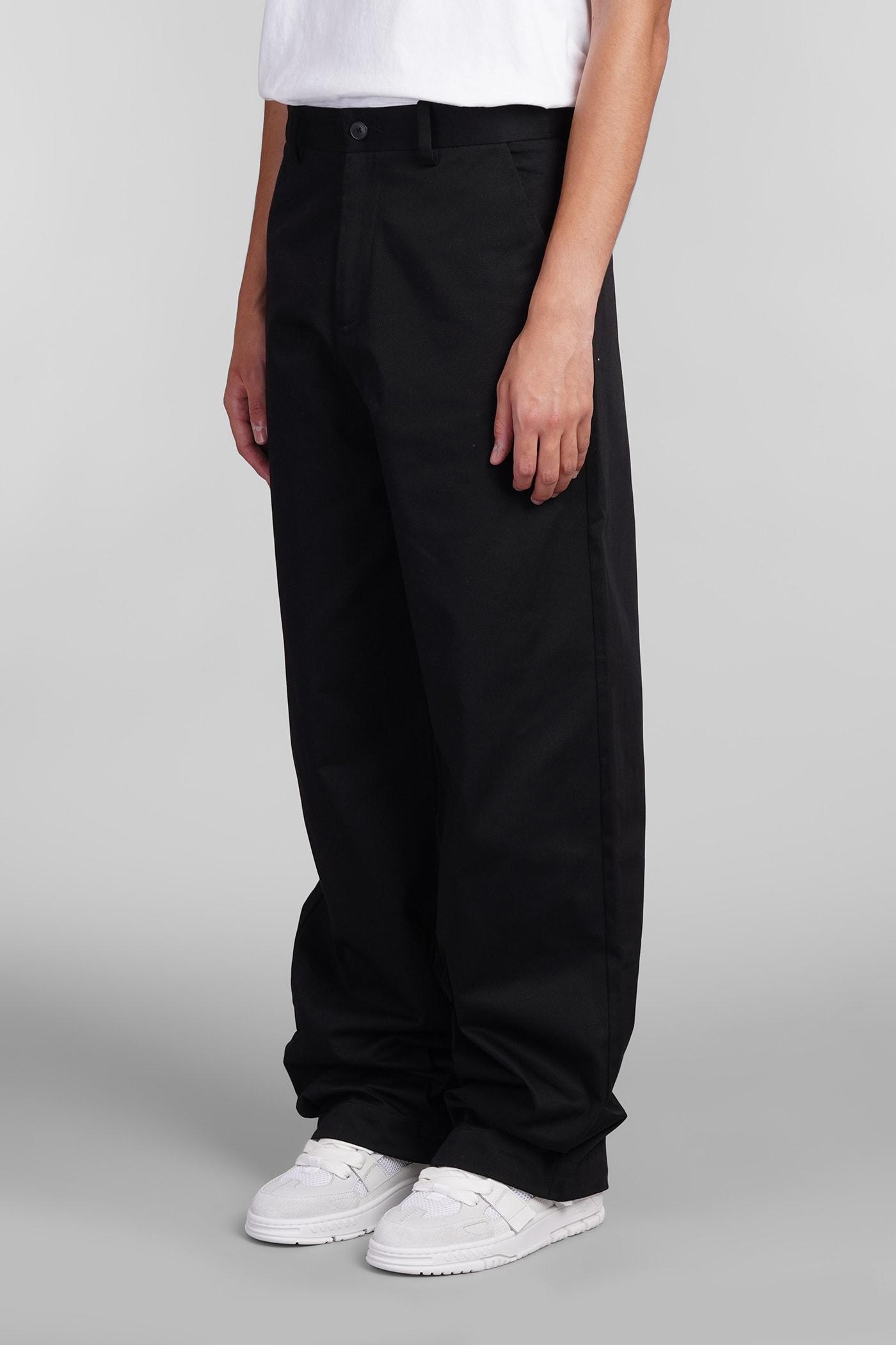 Pants In Black Cotton