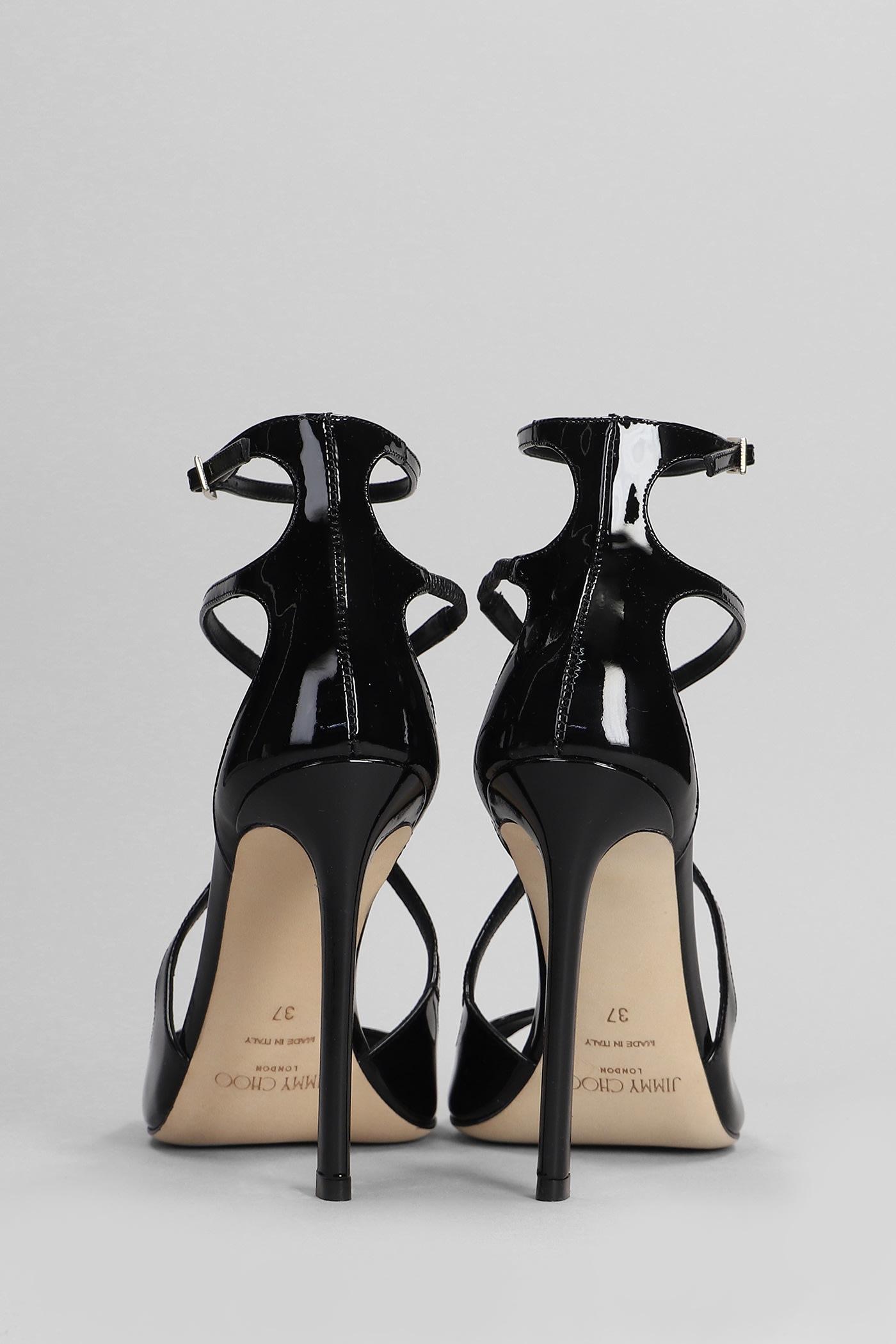 Azia 110 Sandals In Black Patent Leather