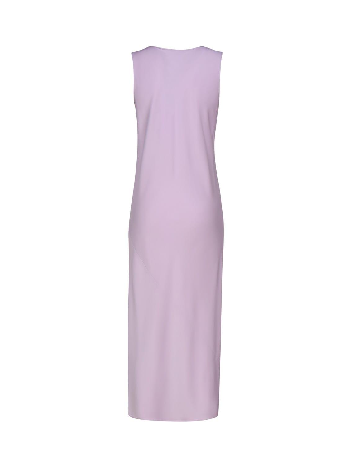 Sleeveless Dress In Stretch Silk