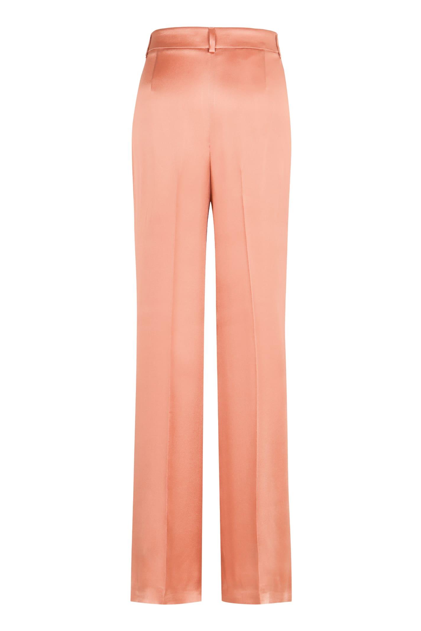 Alberta Ferretti Straight-Leg Satin Pants