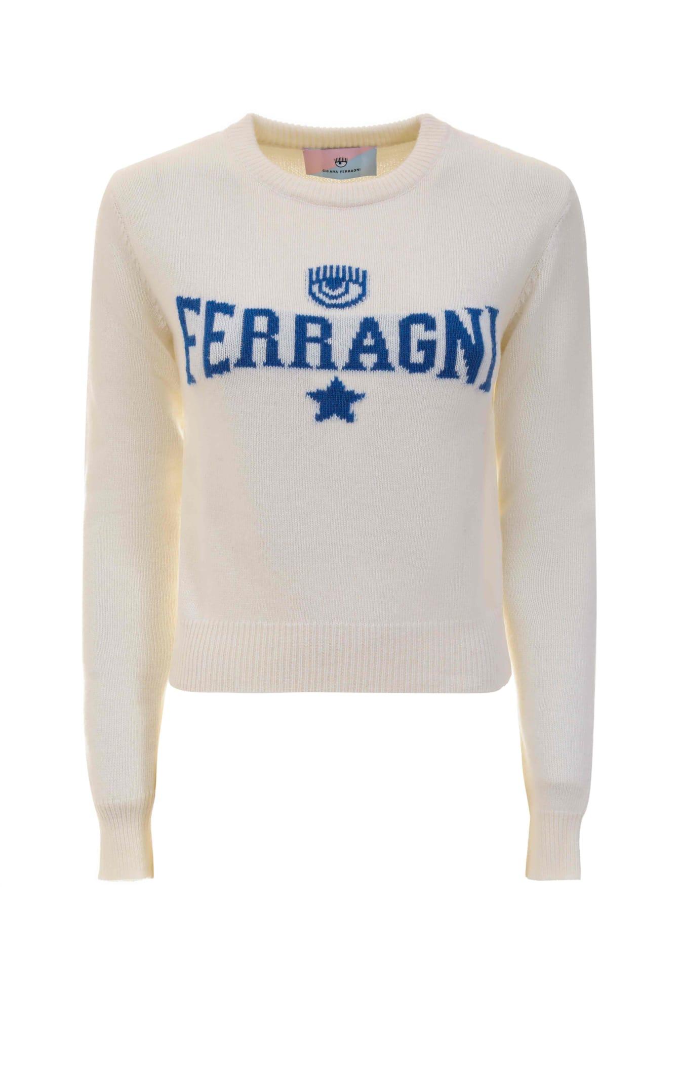 Chiara Ferragni Sweaters White