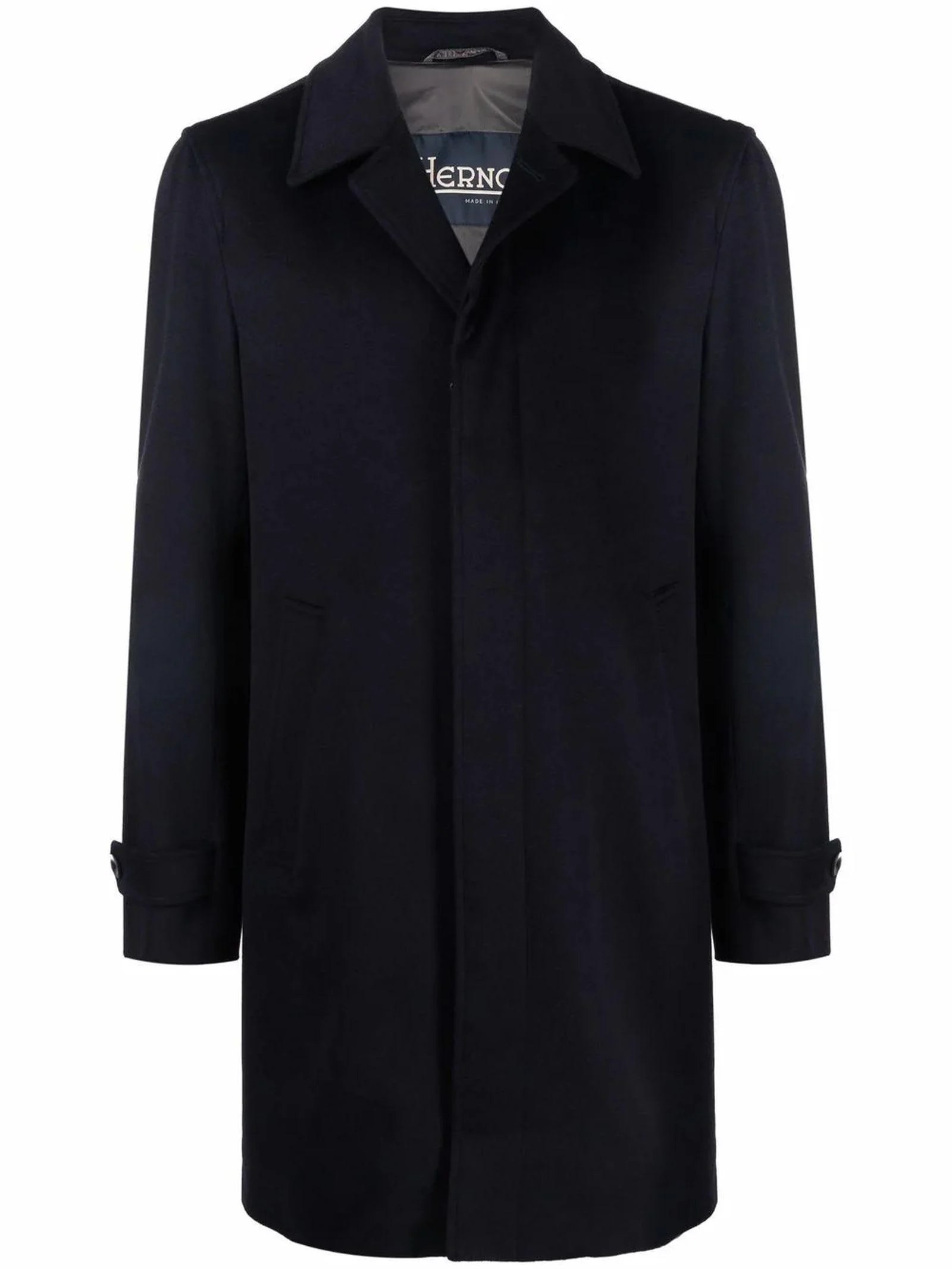 Coat In Brushed Cashmere Wool