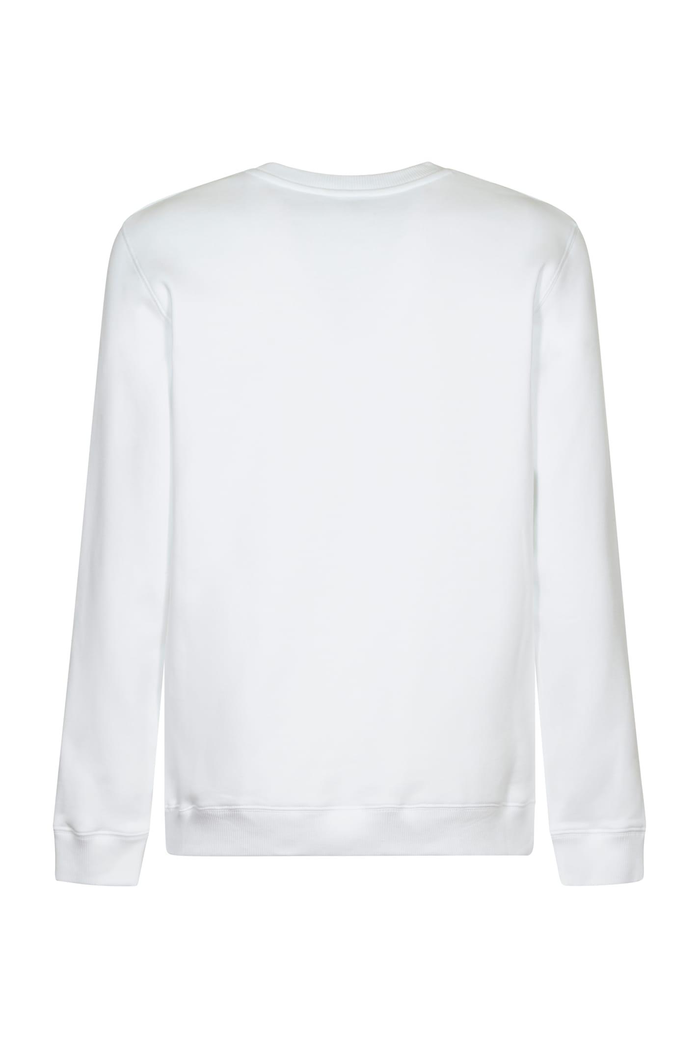 Round Neck Rib Trim Sweatshirt