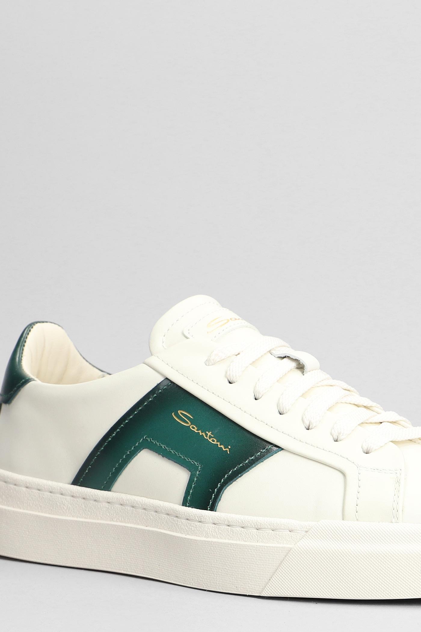 Dbs2 Sneakers In White Leather Santoni