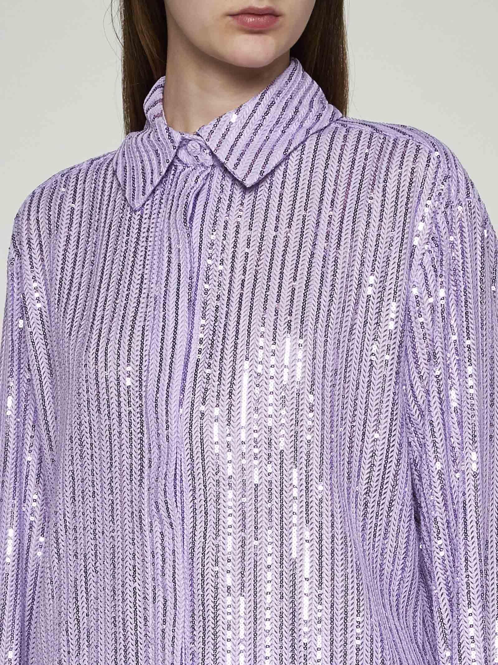 Edel Striped Sequin Shirt