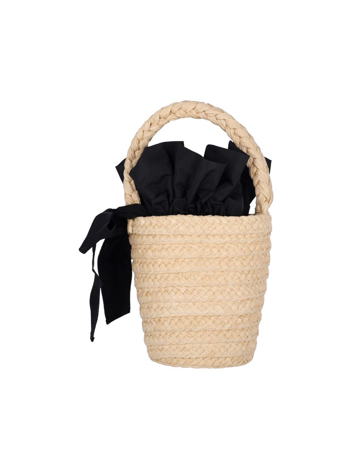 Raffia Bucket Bag