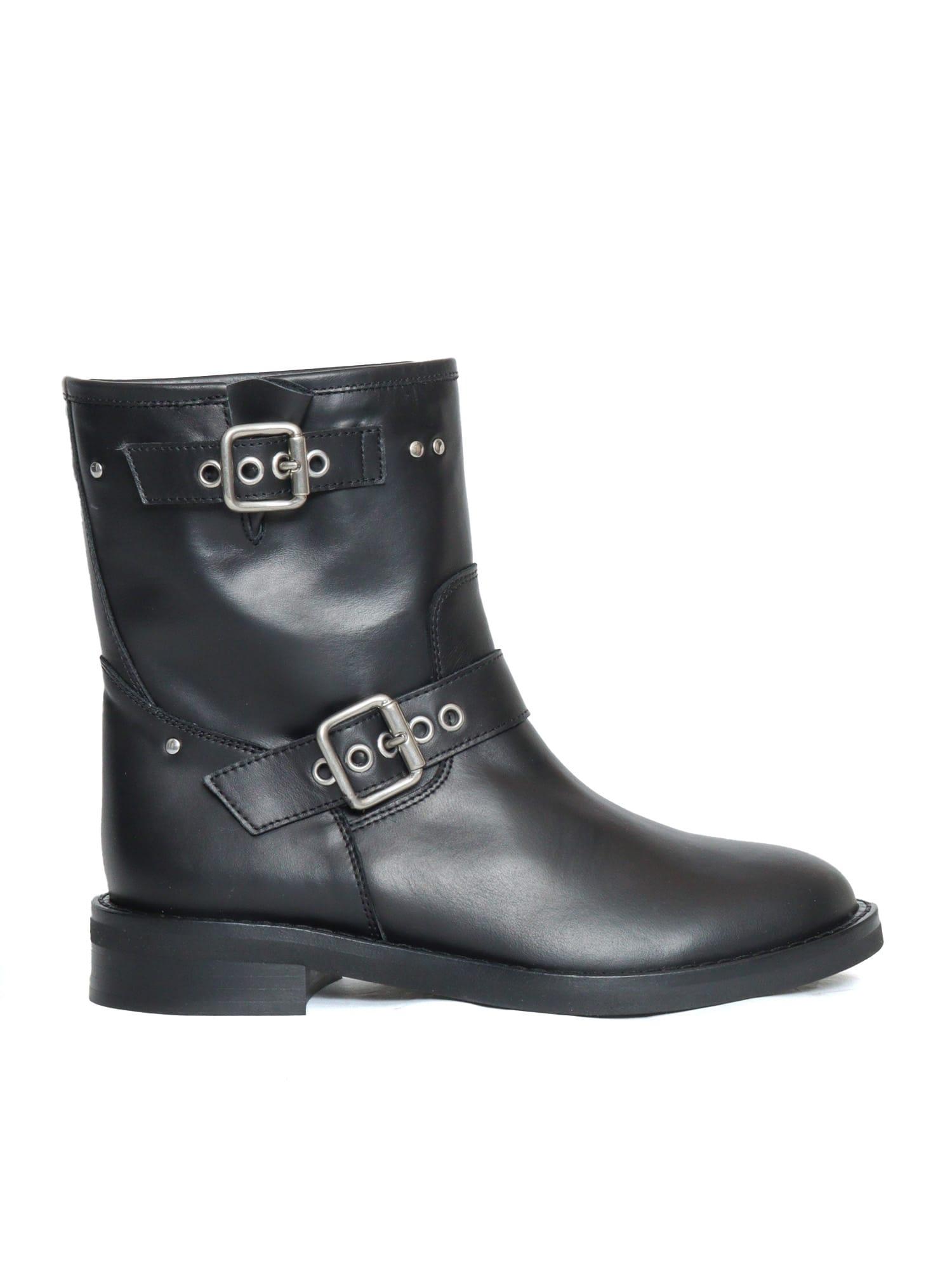 Black Biker Boots