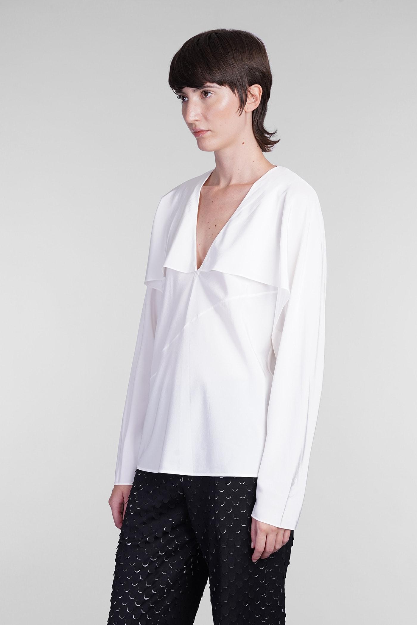 Blouse In White Silk