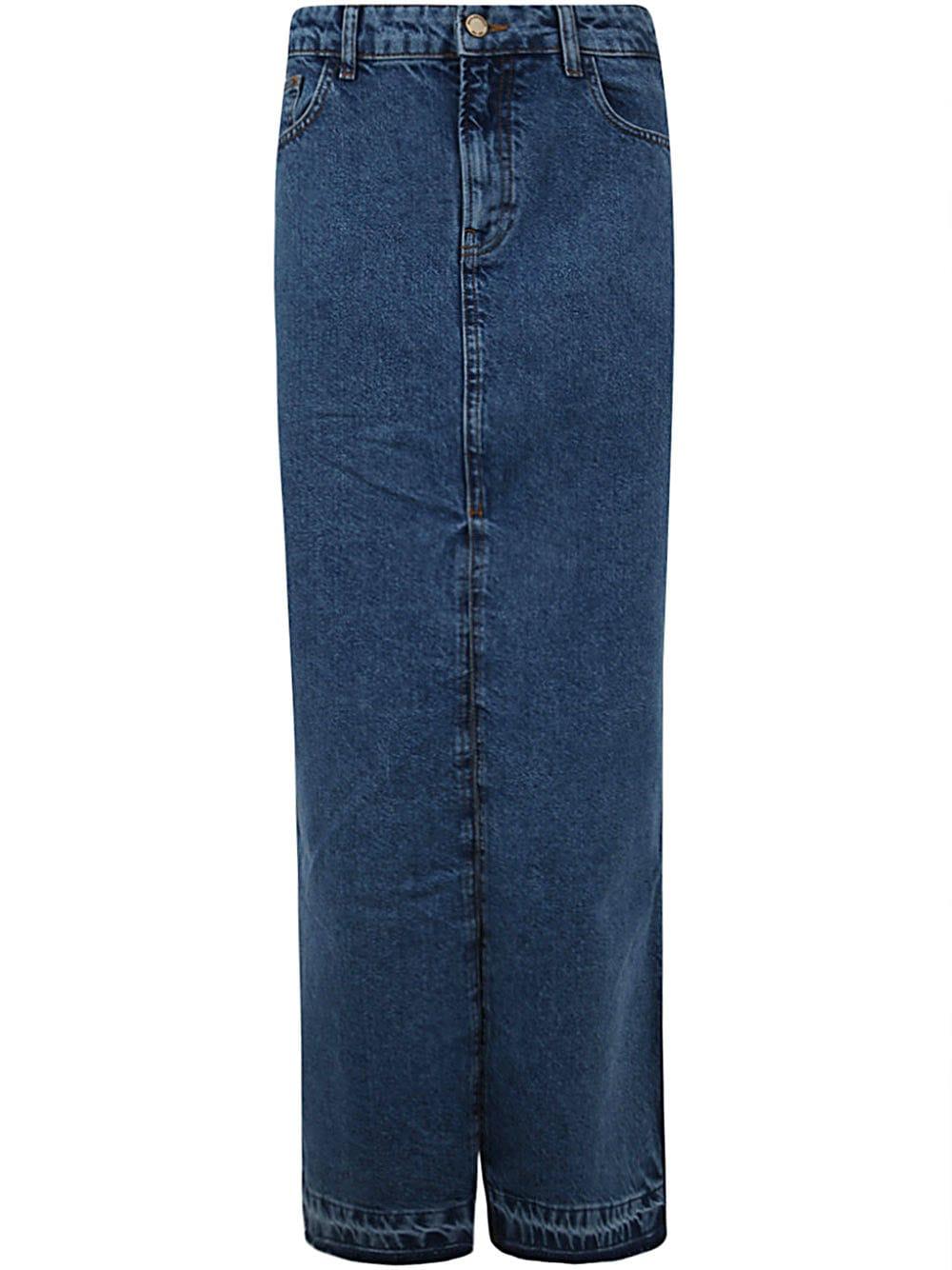 Denim Long Skirt