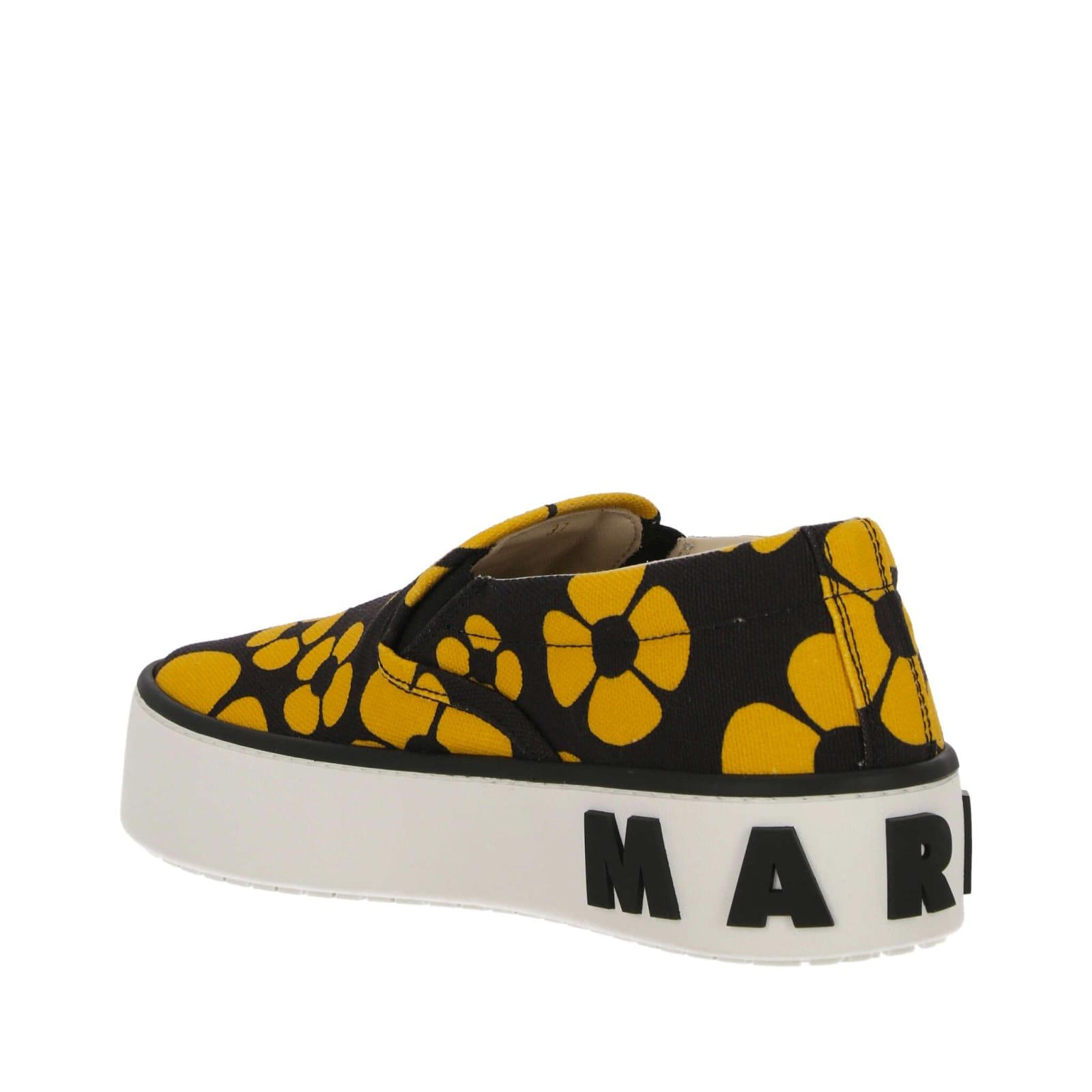 Marni Printed Slip On Sneakers