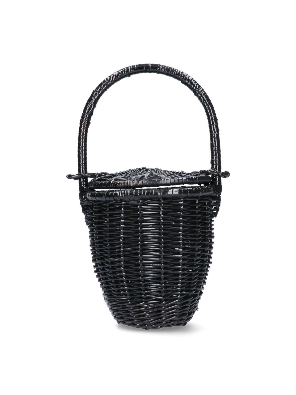 Wicker Bucket Bag