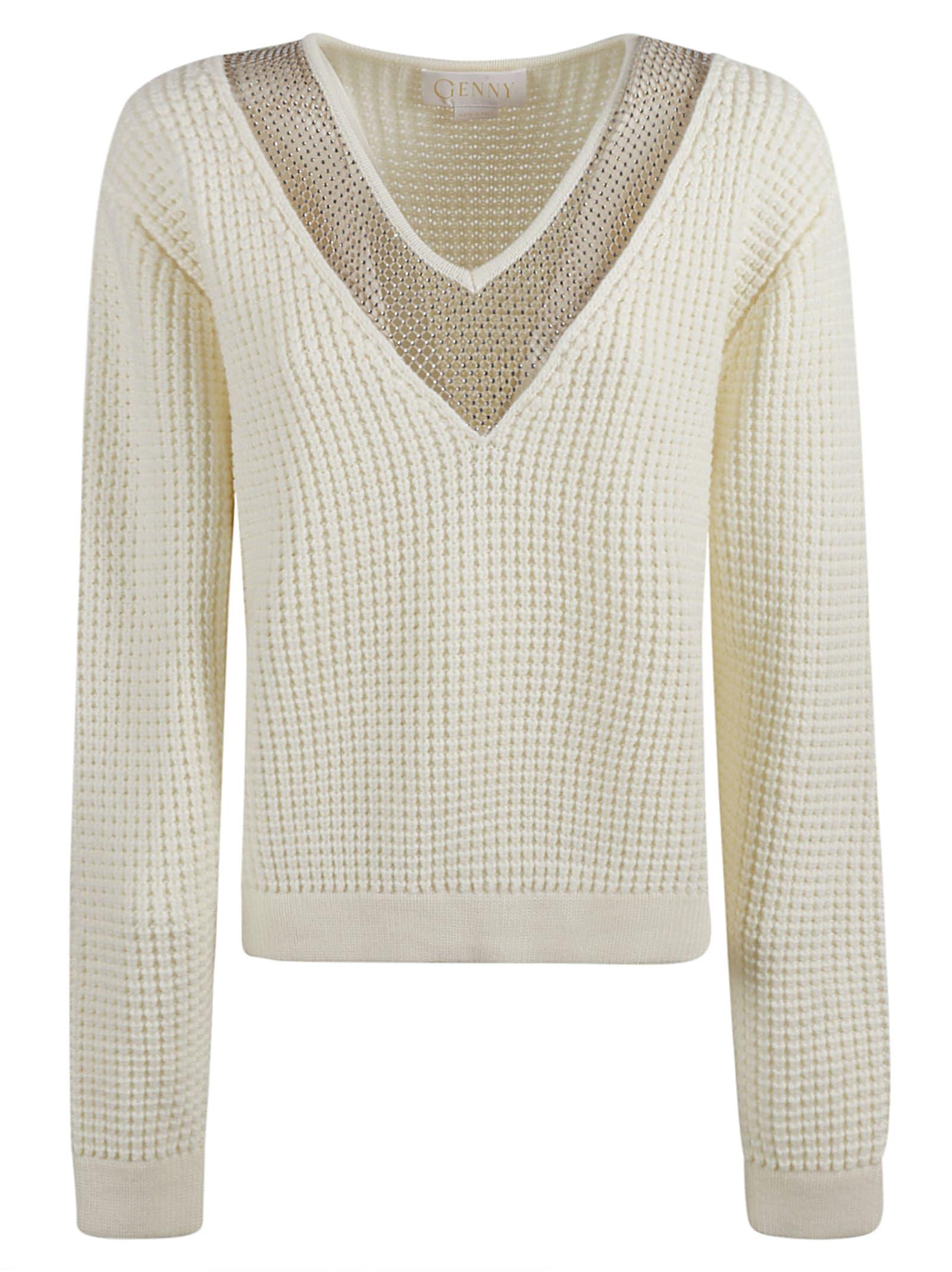 Knitted V-neck Sweater