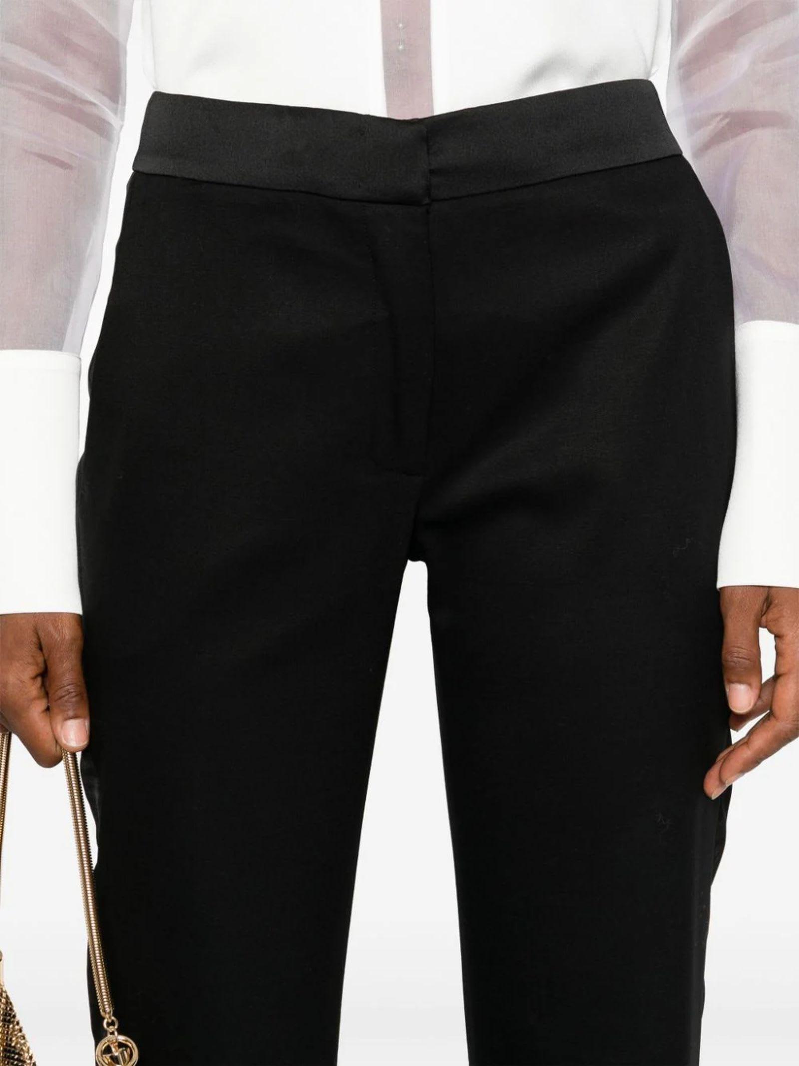 Black Virgin Wool Trousers