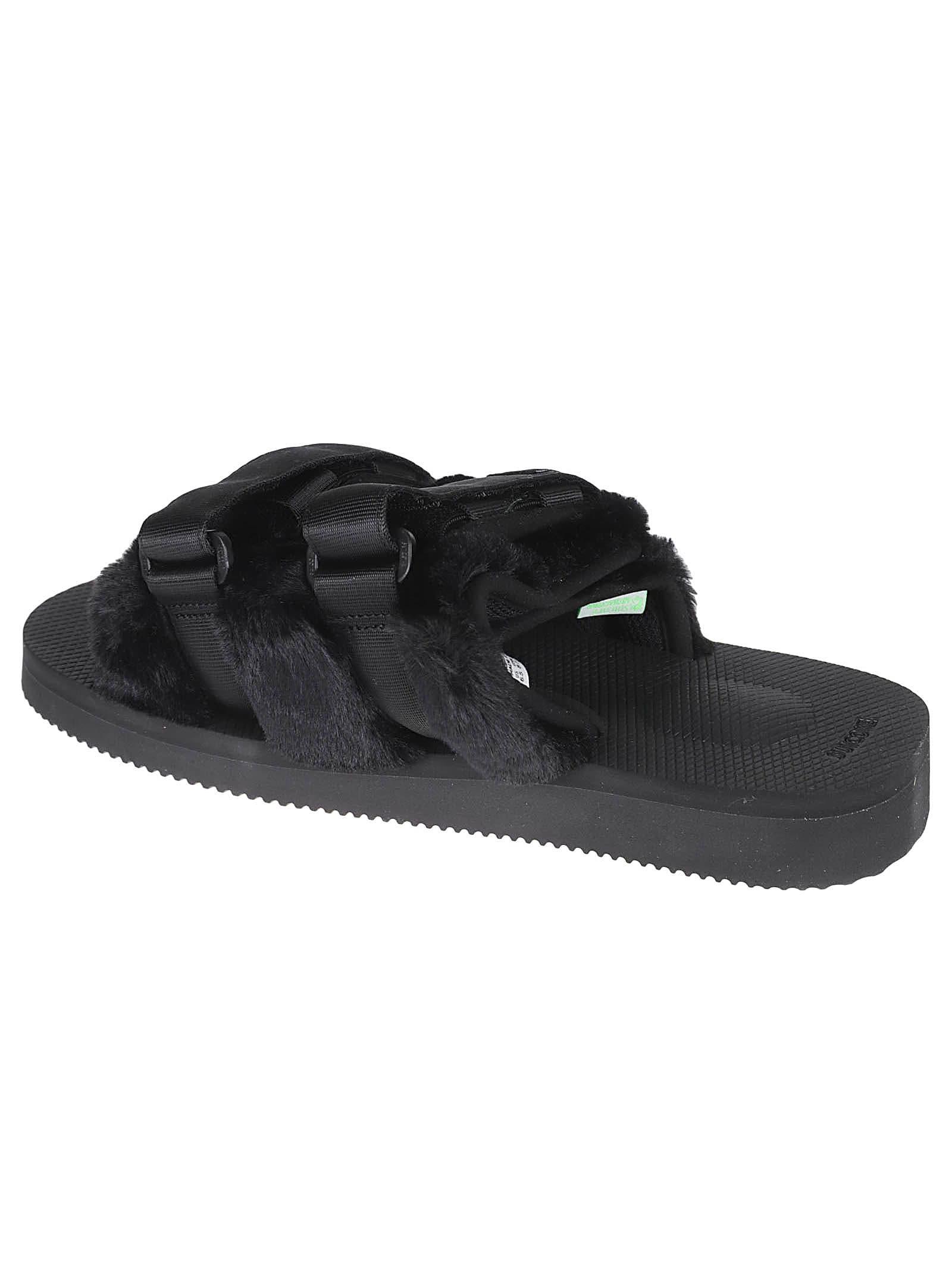 Double Velcro Detail Logo Sandals