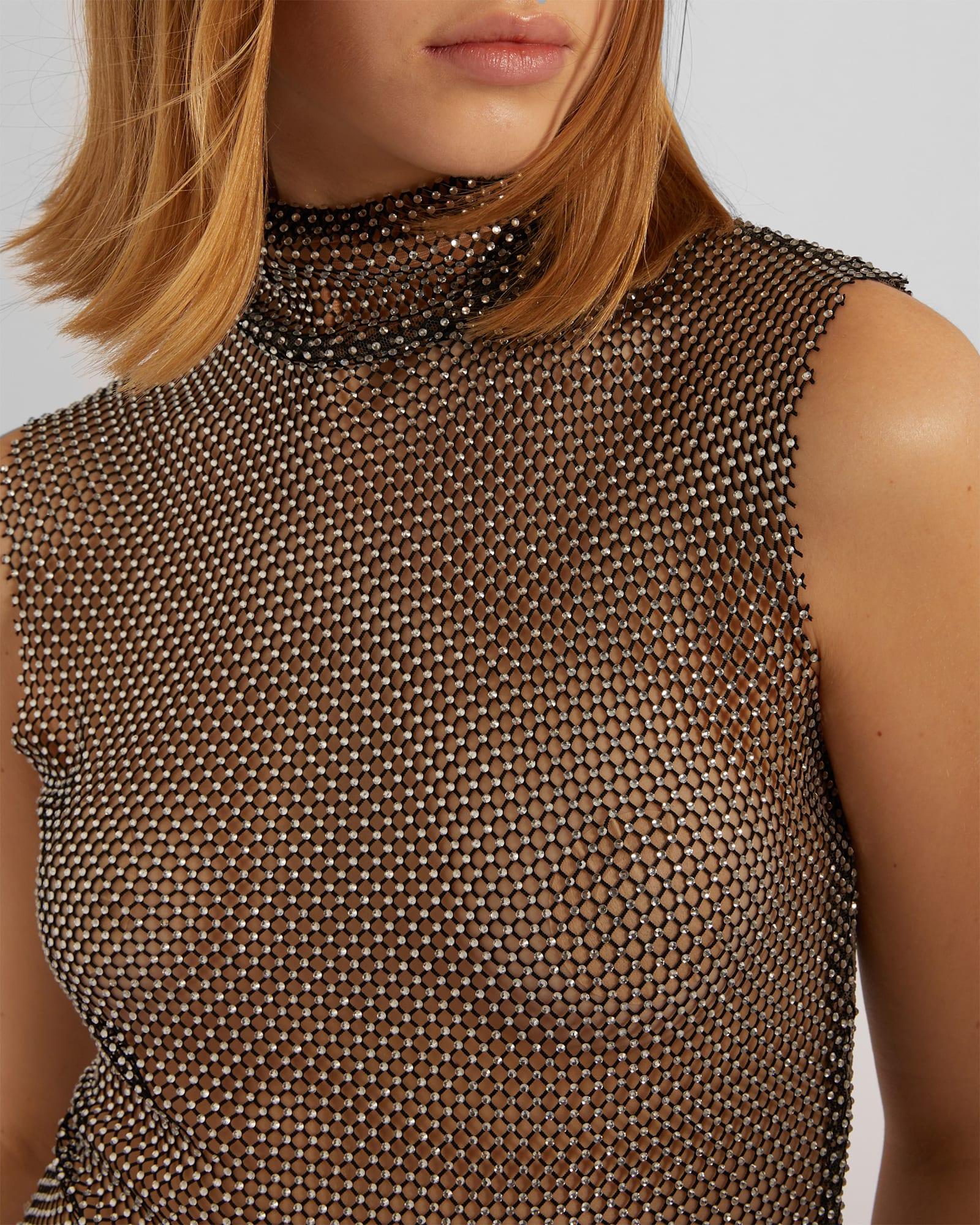 Genny Mesh Sleeveless Top