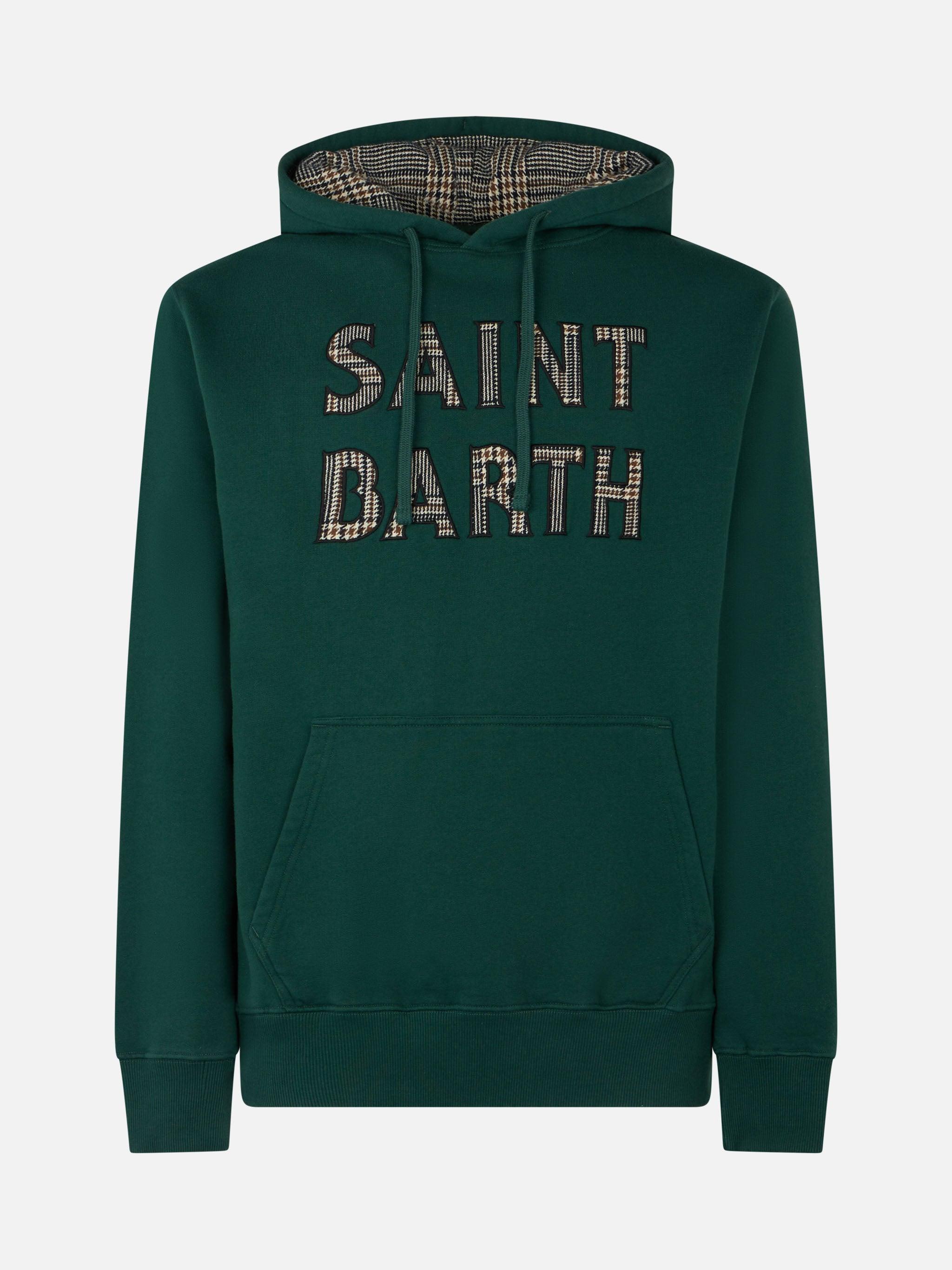 Man Green Hoodie With Saint Barth Patch