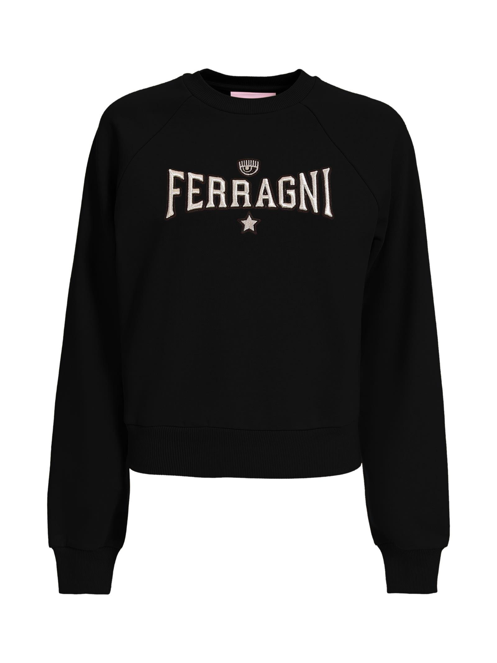 Chiara Ferragni Black Sweatshirt