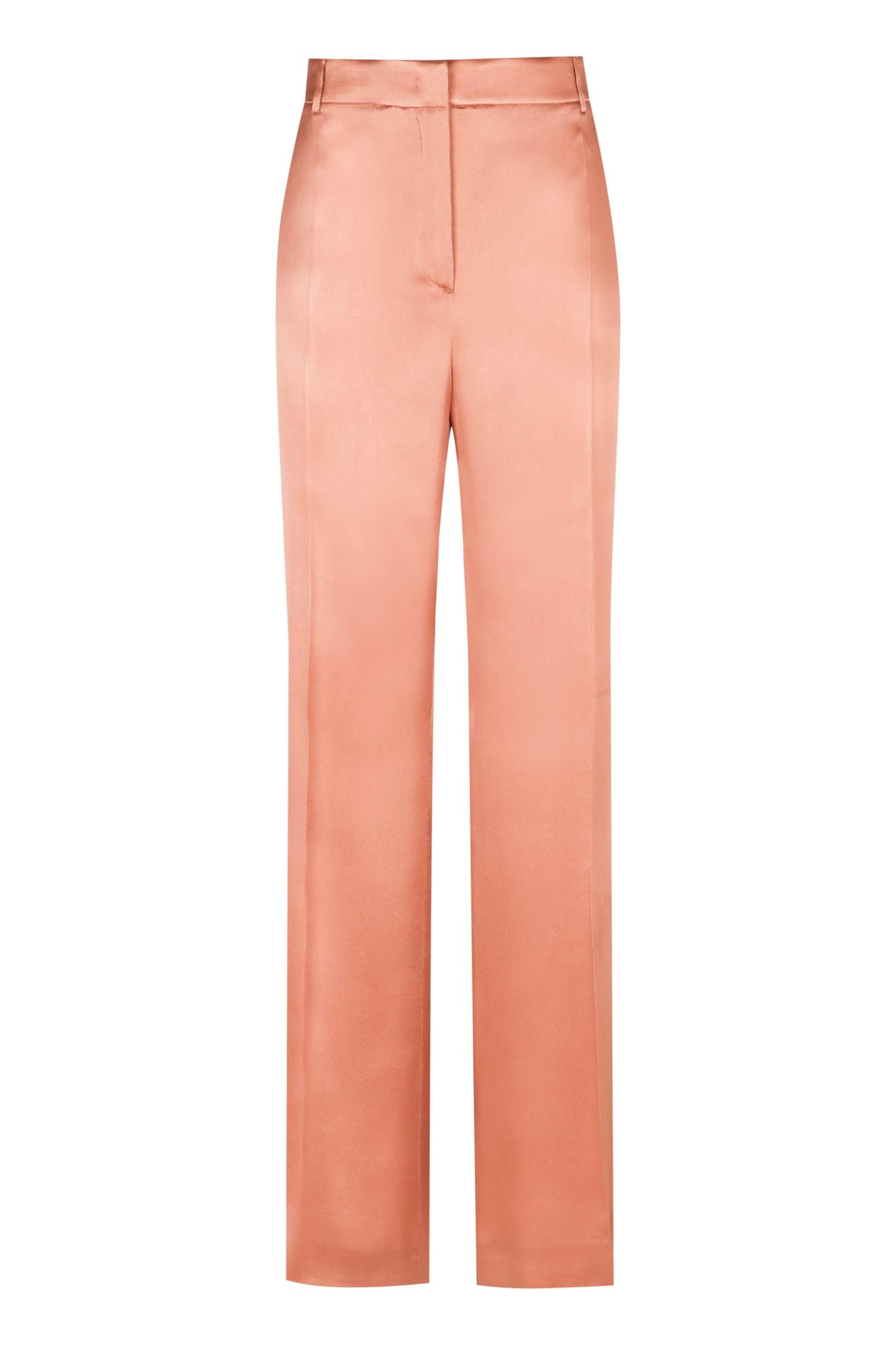 Alberta Ferretti Straight-Leg Satin Pants