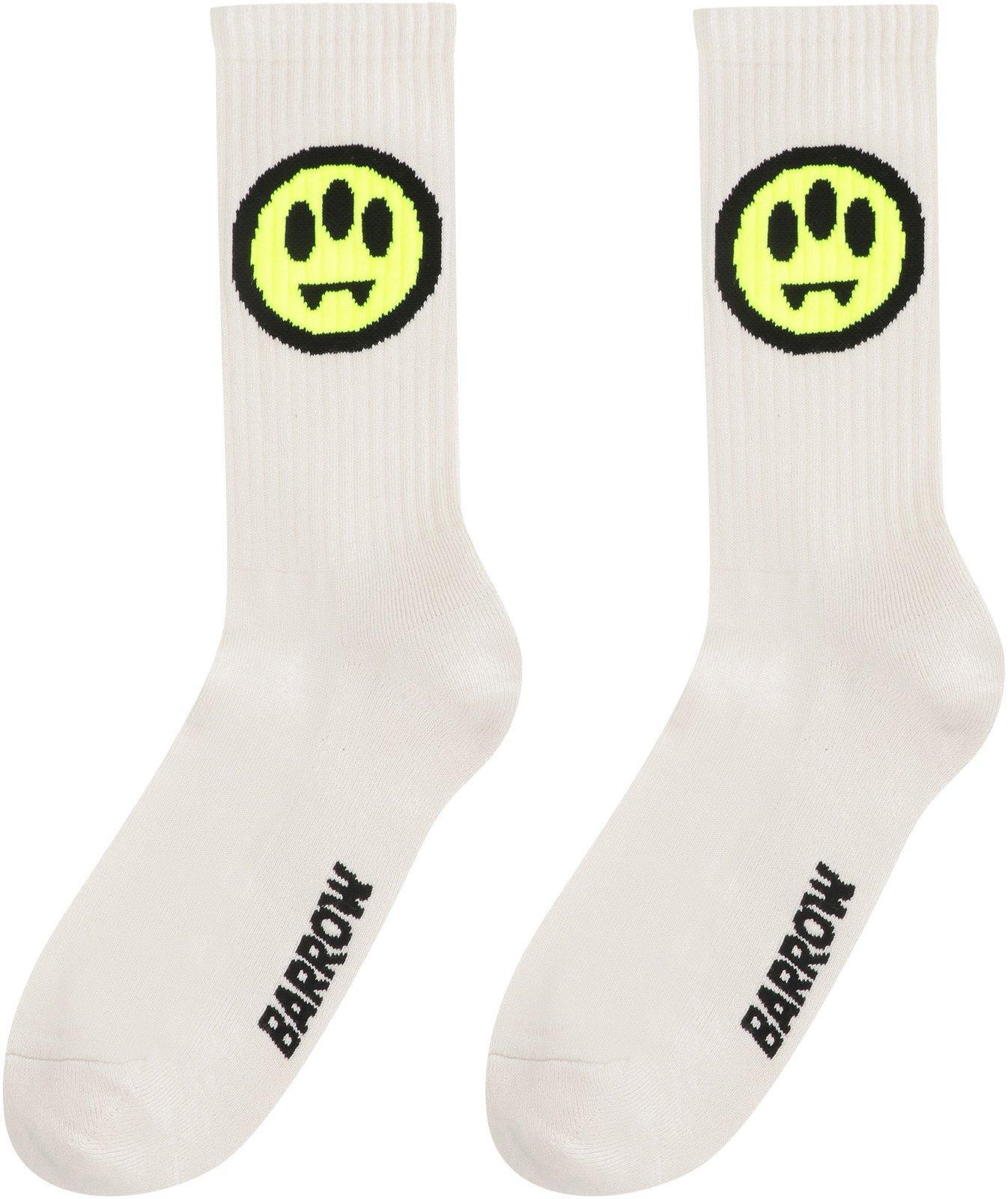 Logo Intarsia Ankle Socks