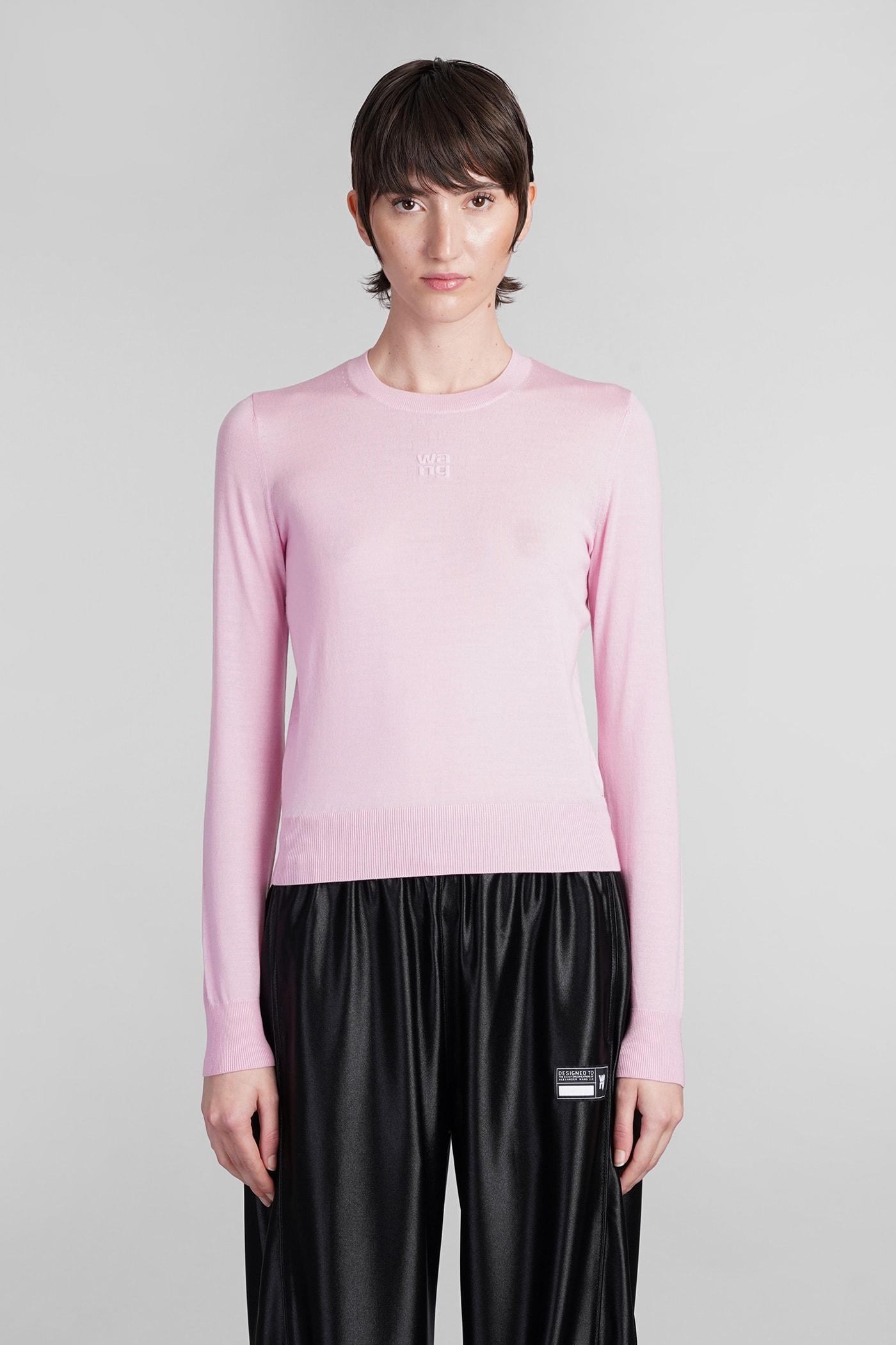 Knitwear In Rose-pink Wool