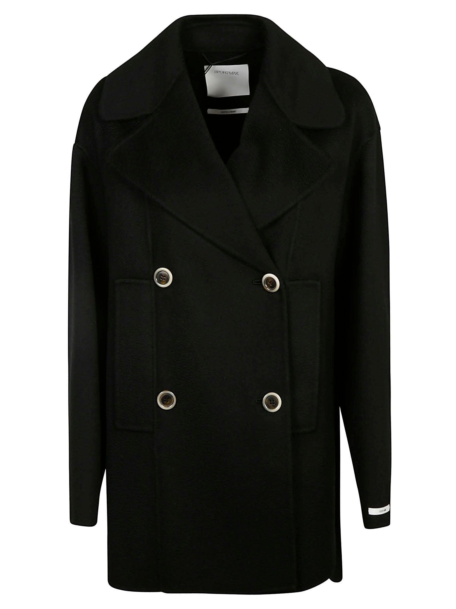 Sportmax Double-Breasted Asymmetric Coat