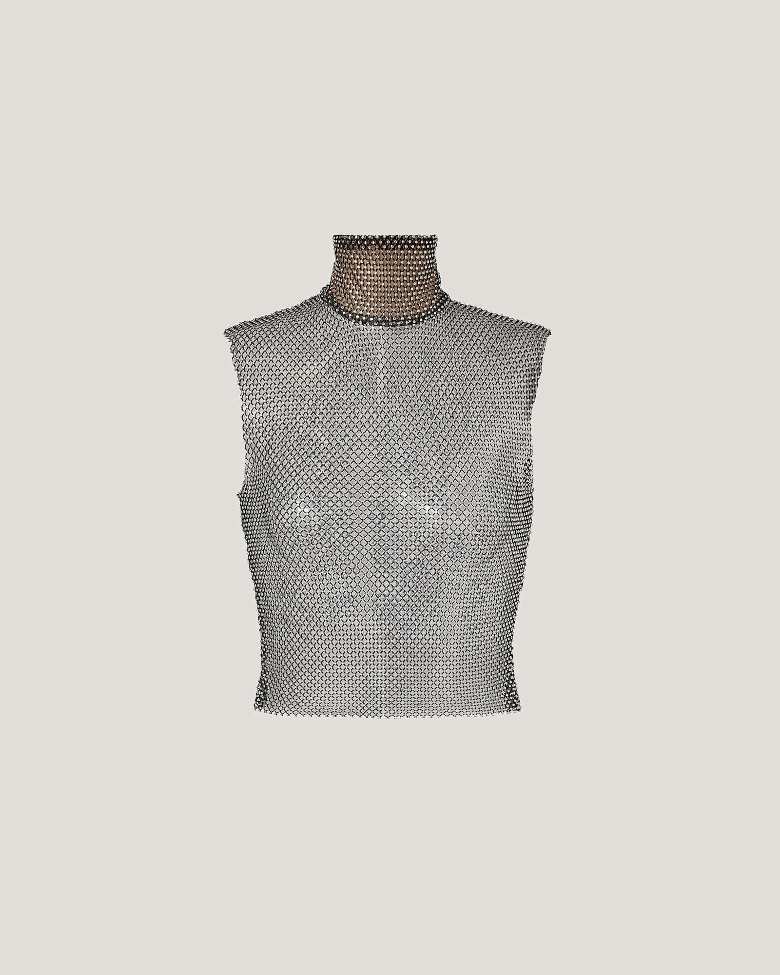 Genny Mesh Sleeveless Top