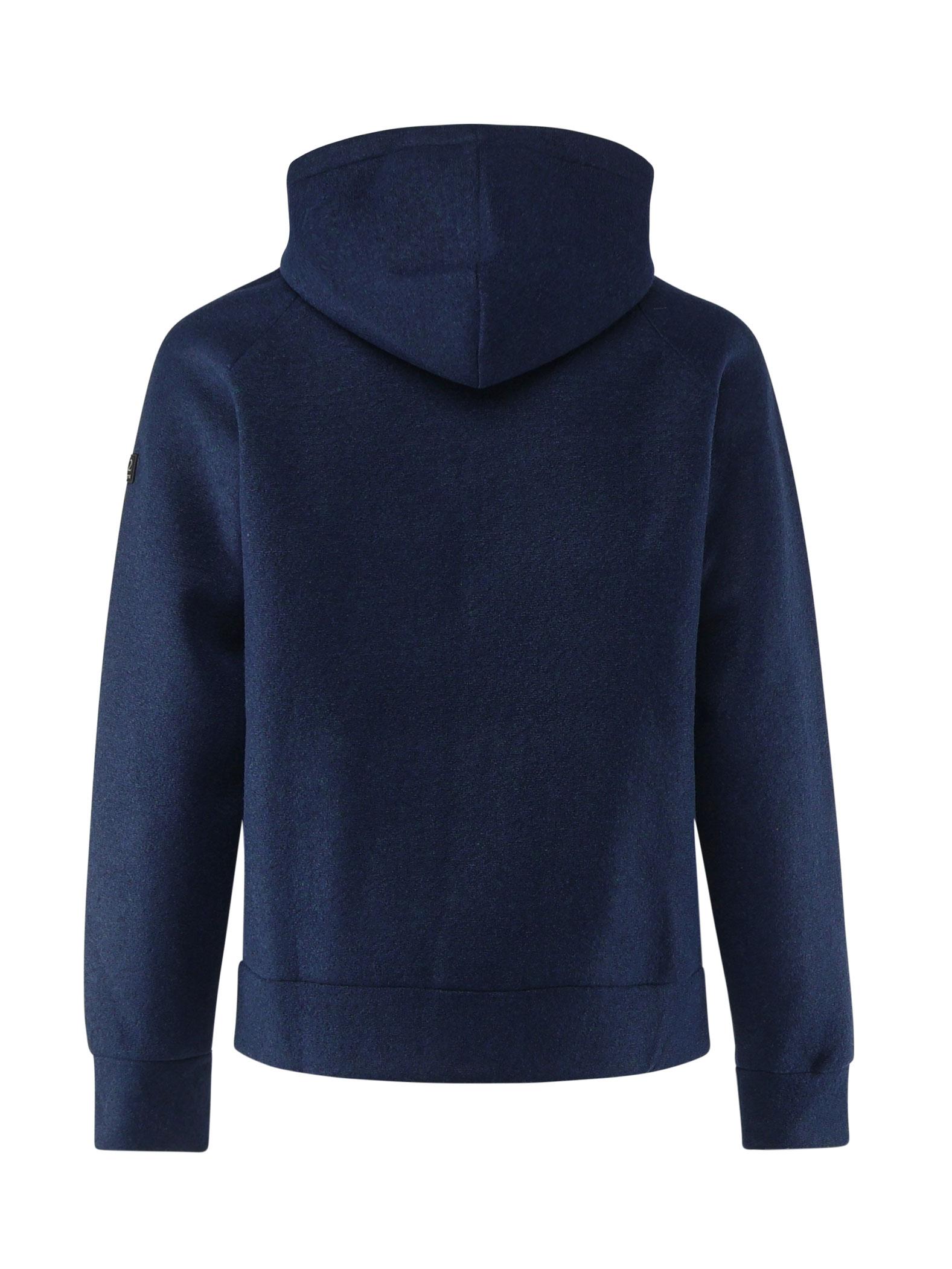 Sweatshirt With Zip And Integrated Hood