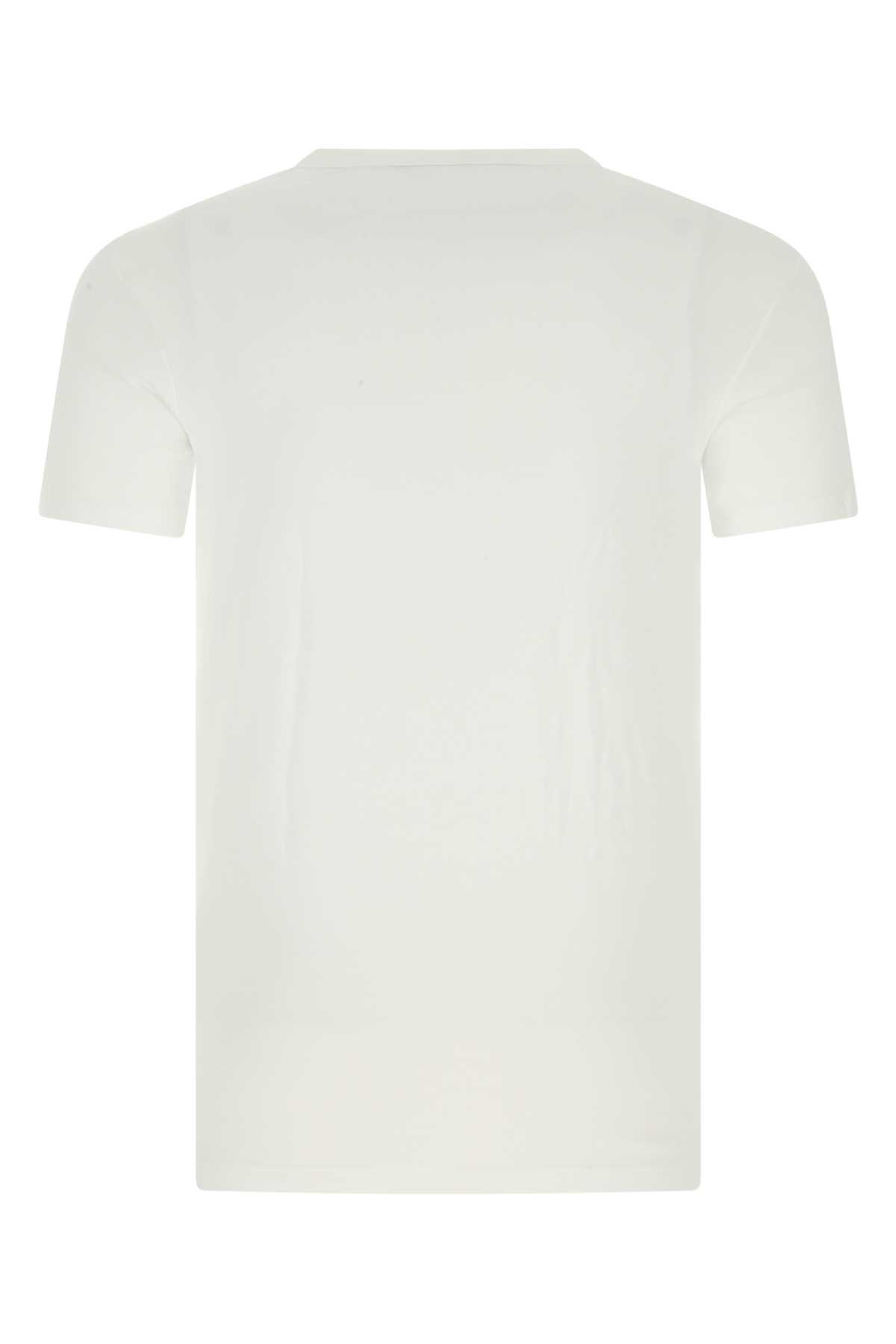 White Stretch Cotton T-shirt