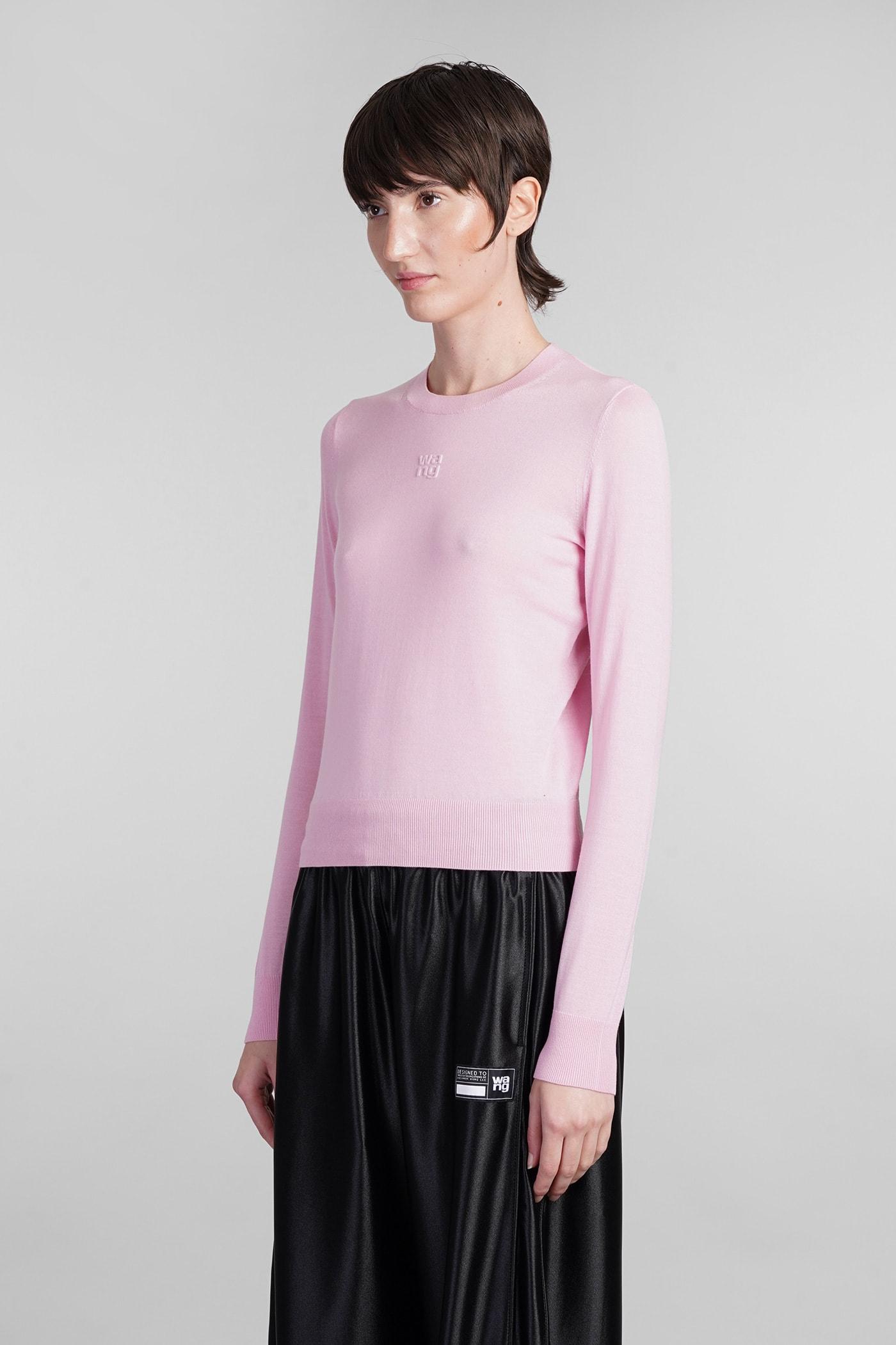 Knitwear In Rose-pink Wool