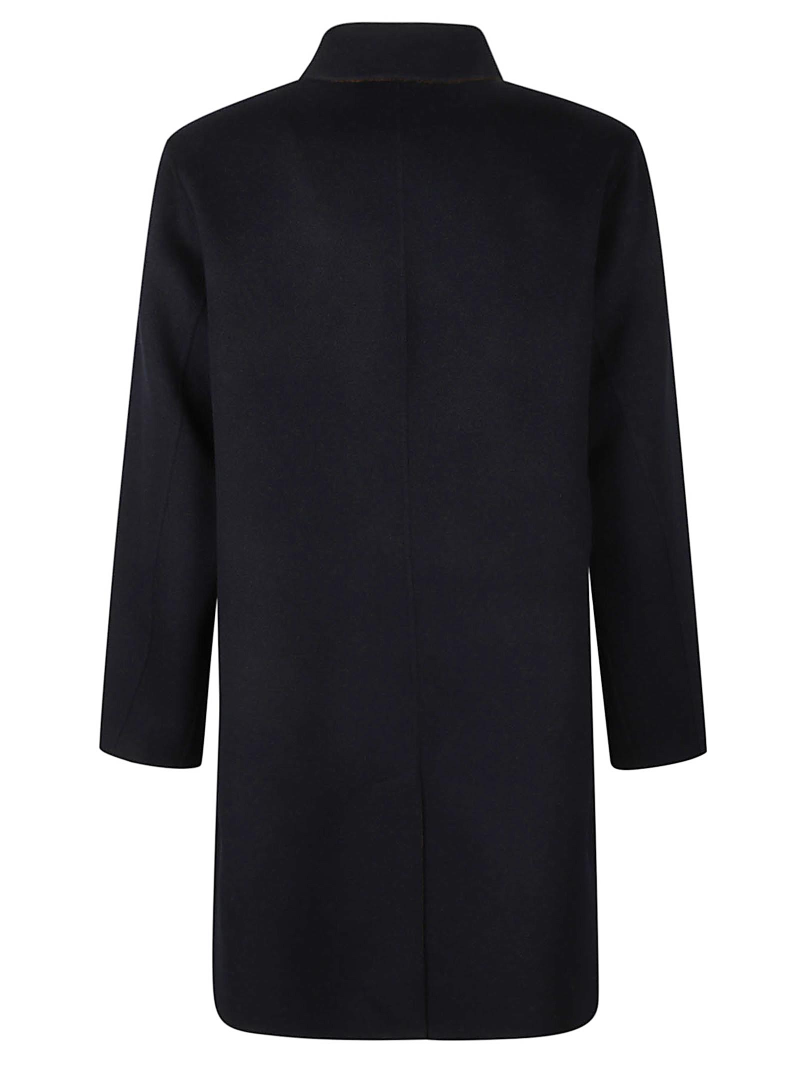 Buttoned Mid-length Coat