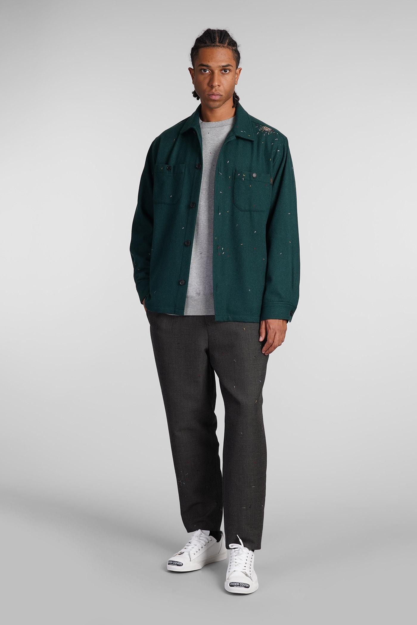 Casual Jacket In Green Wool