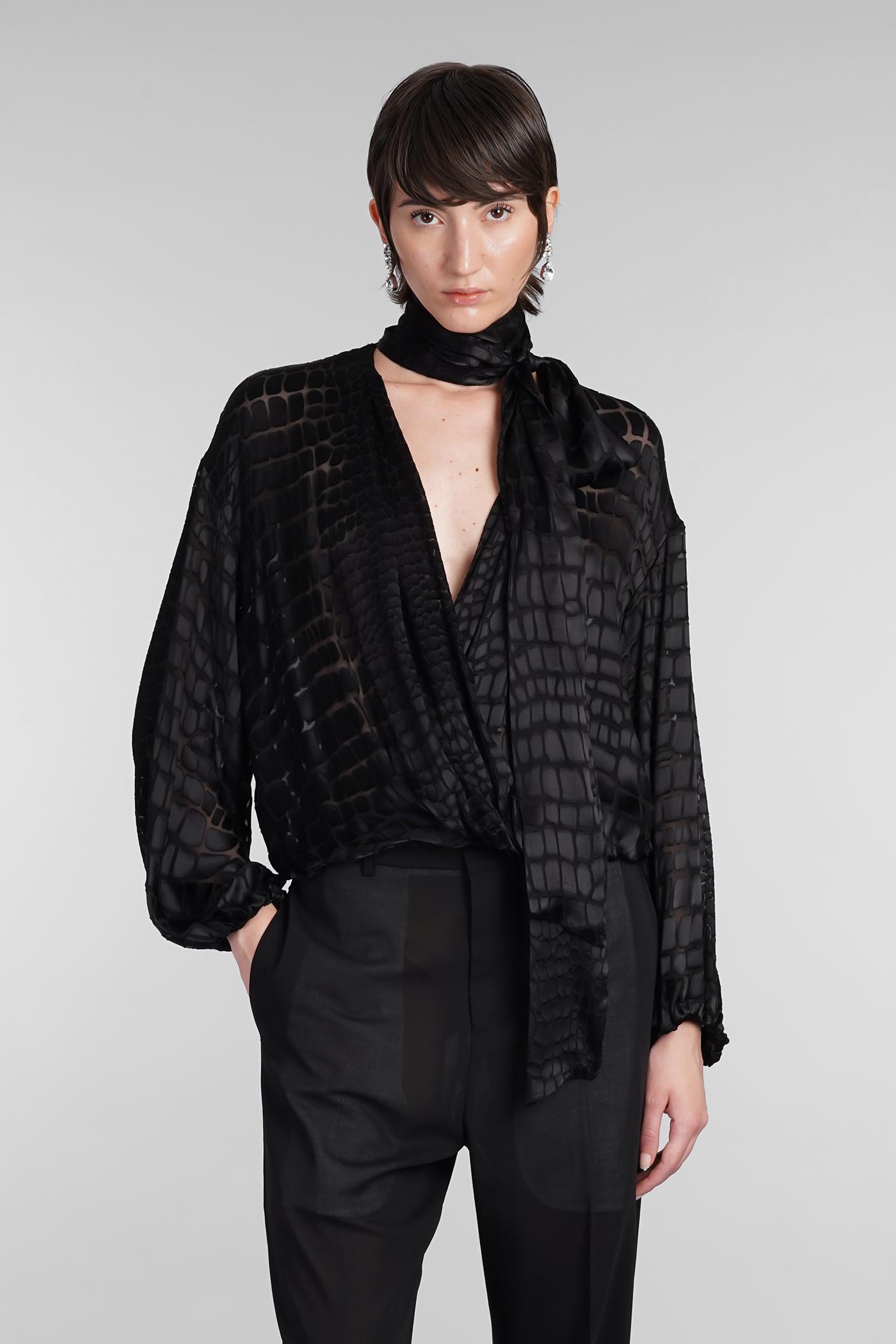 Blouse In Black Viscose