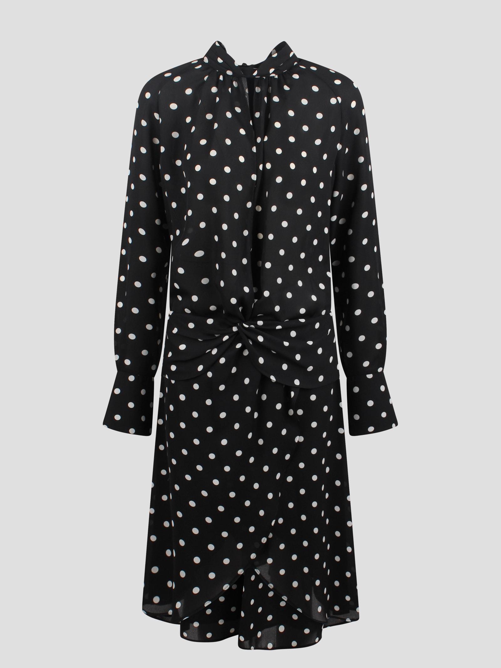 Nina Ricci Polka Dot Midi Dress