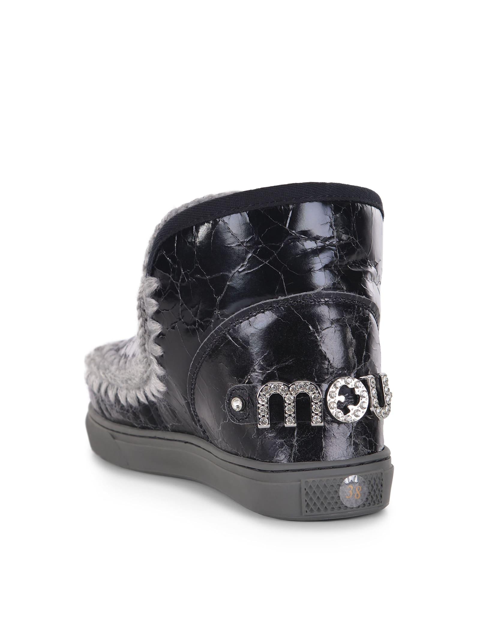 Boots Mou "sneakers Metal Logo" Made In Suede