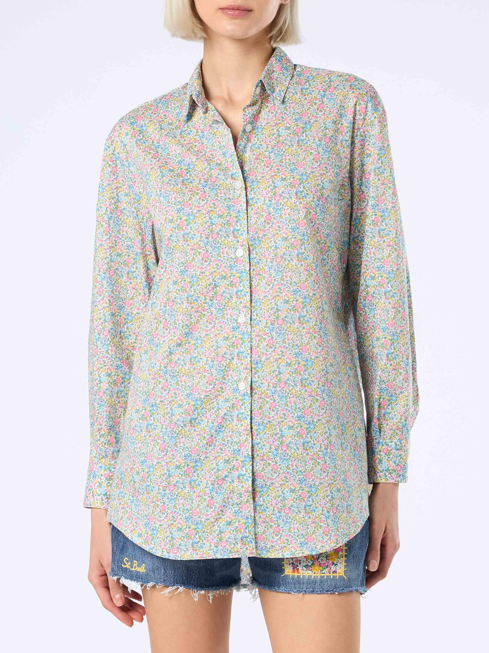 Woman Cotton Shirt Brigitte With Emma & Georgina Print | Made With Liberty Fabric