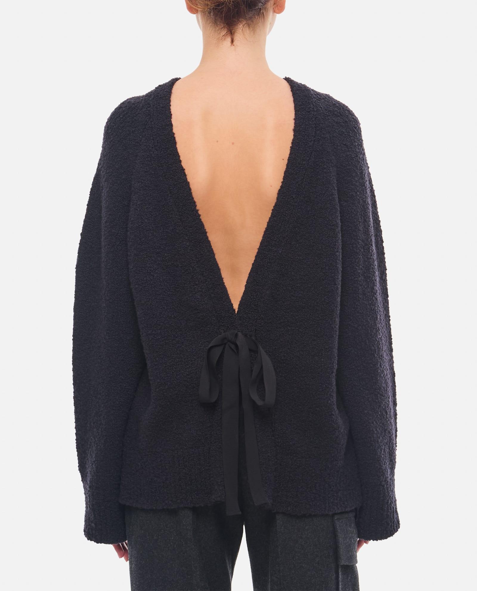 Odalis Oversized Jumper With Back Bow Detail