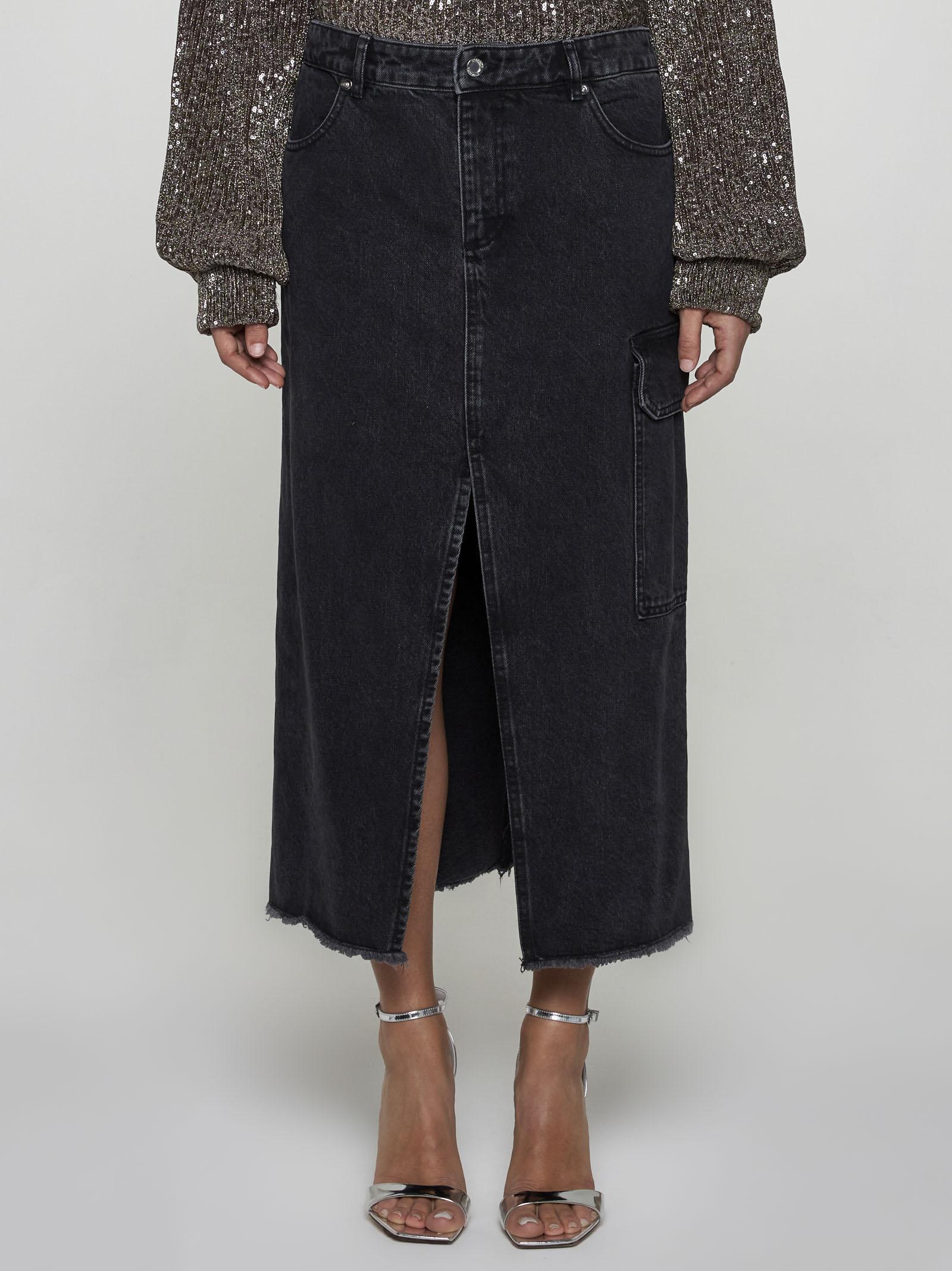 Peter Denim Midi Skirt