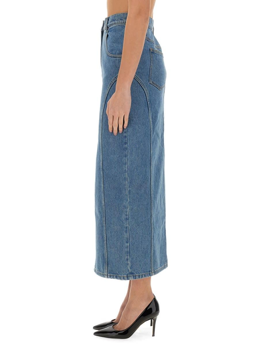 Long Denim Skirt