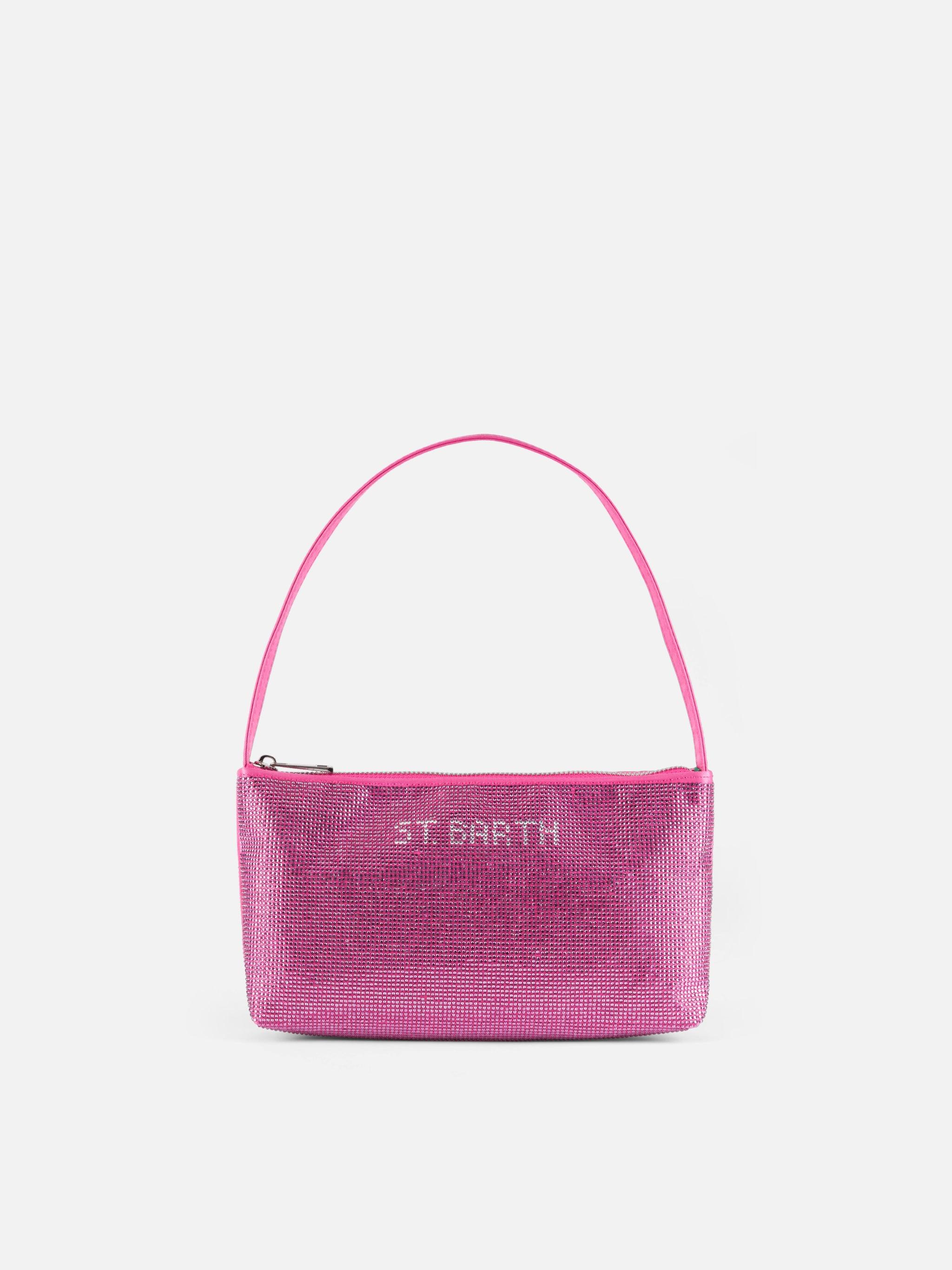 Mini Bag With Fuchsia Rhinestones