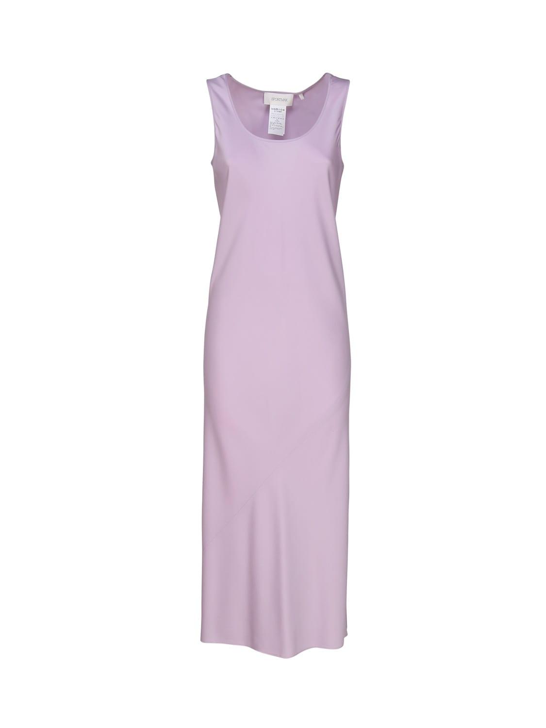 Sleeveless Dress In Stretch Silk