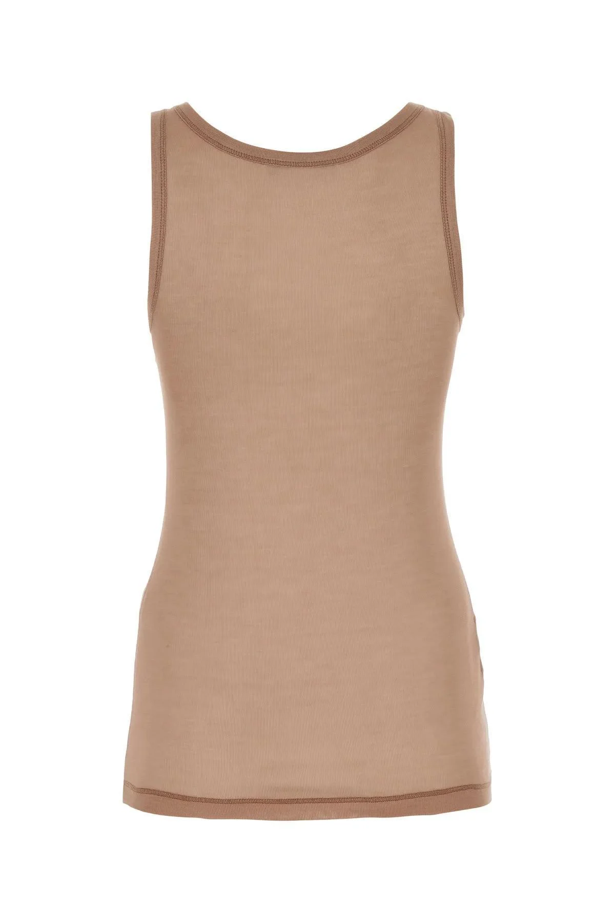 Prada Woman Powder Pink Silk Tank Top