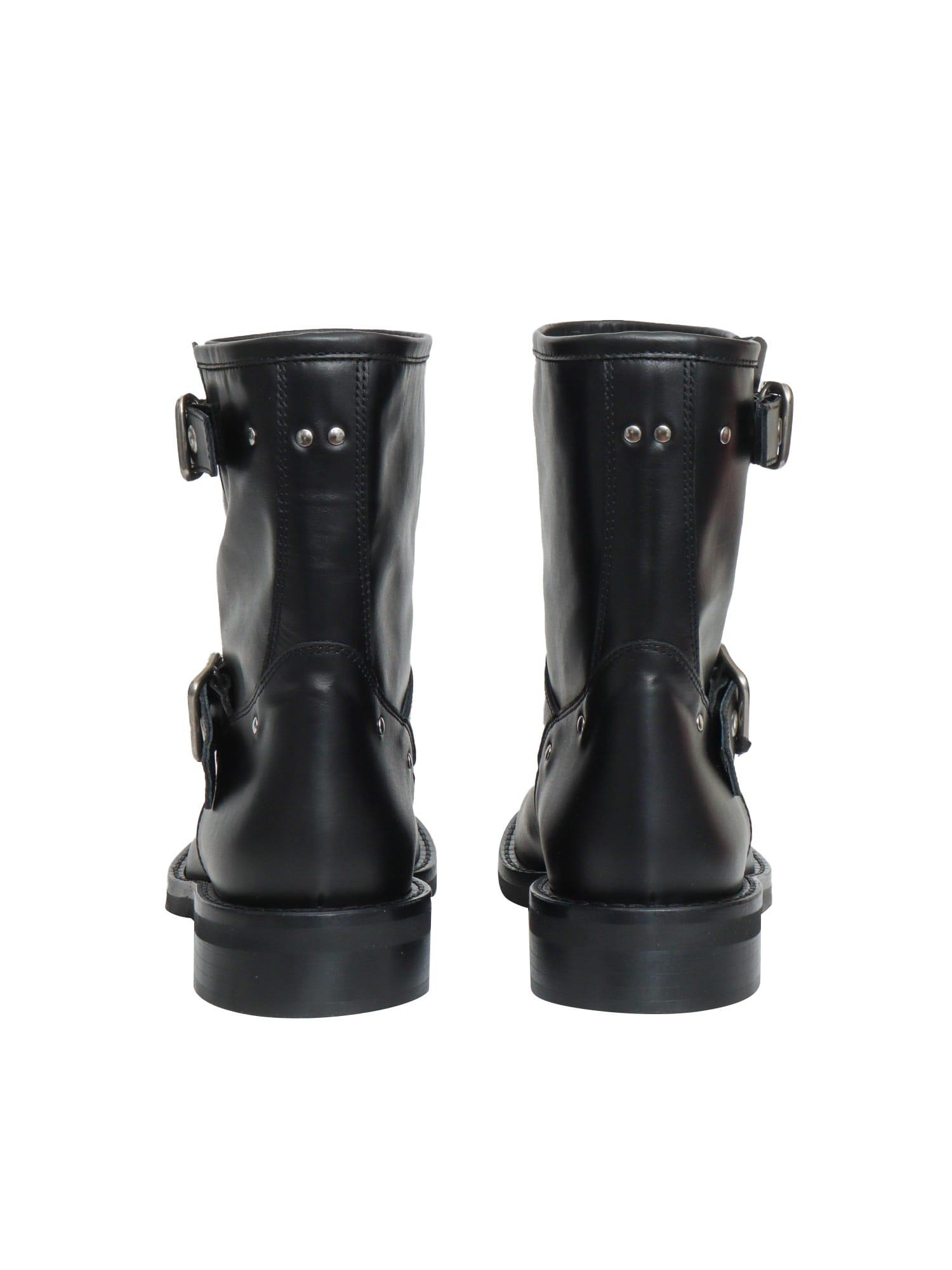 Black Biker Boots