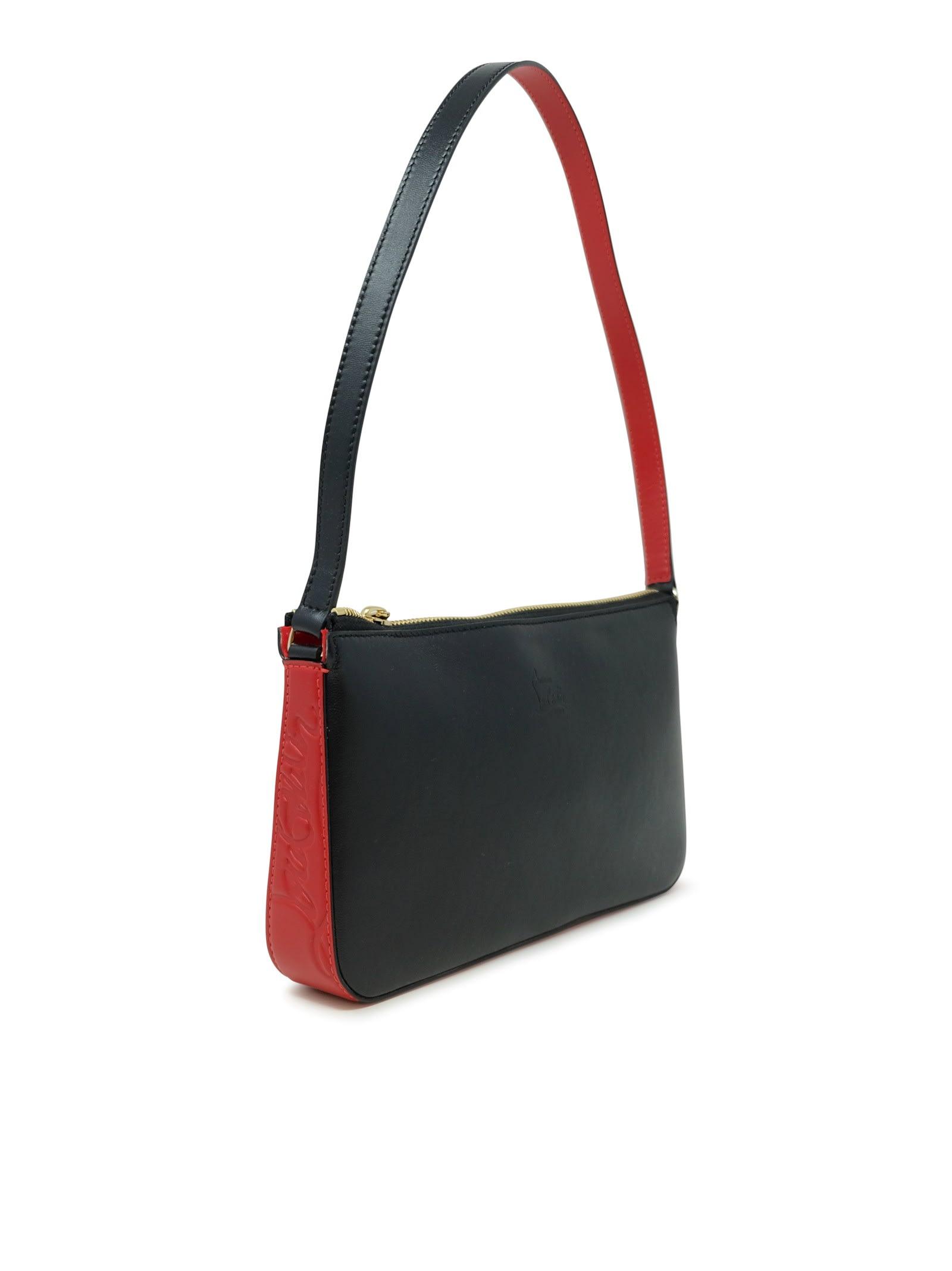 Christian Louboutin Black Leather Loubila Shoulder Bag