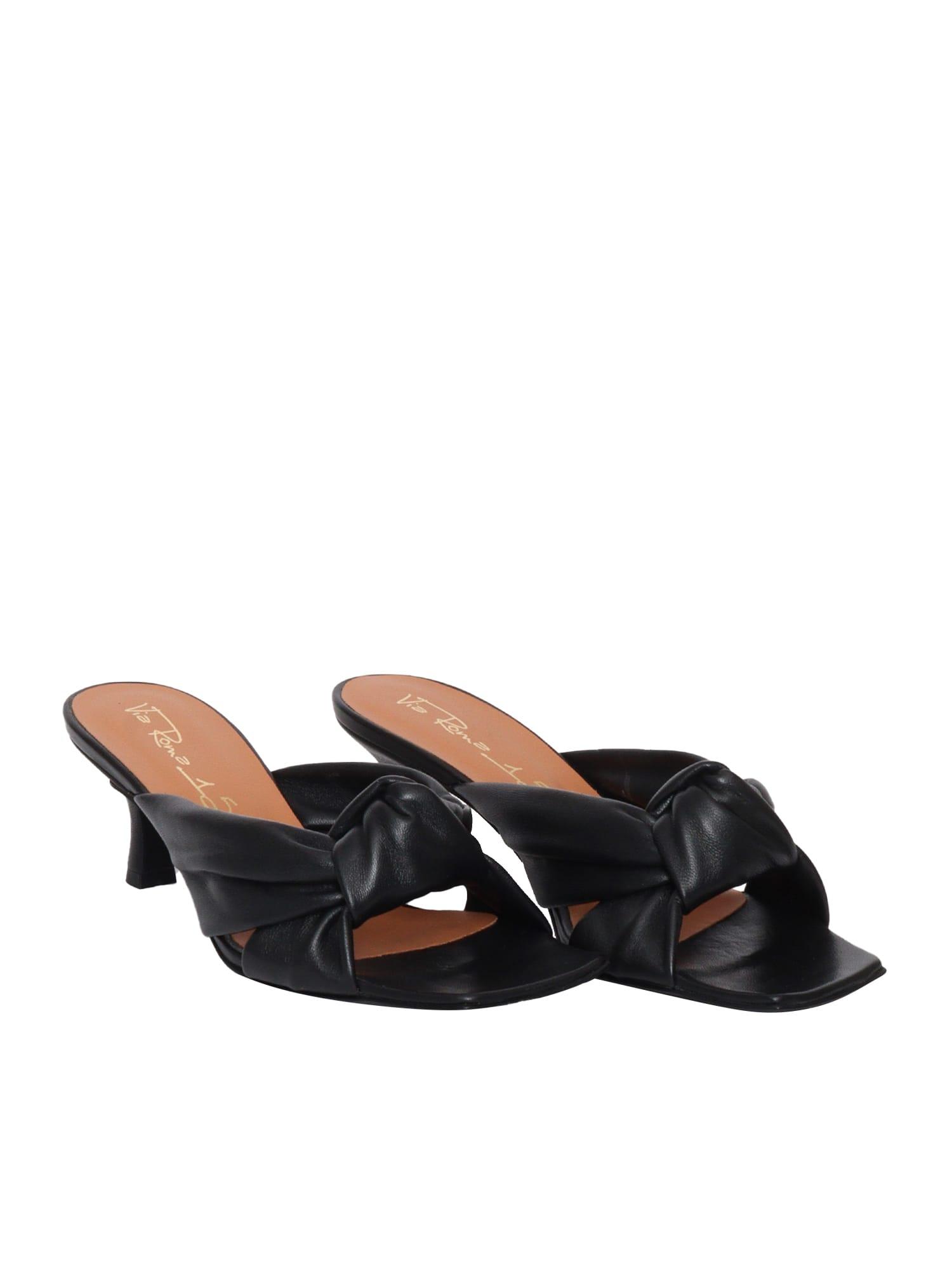 Black Leather Sandal