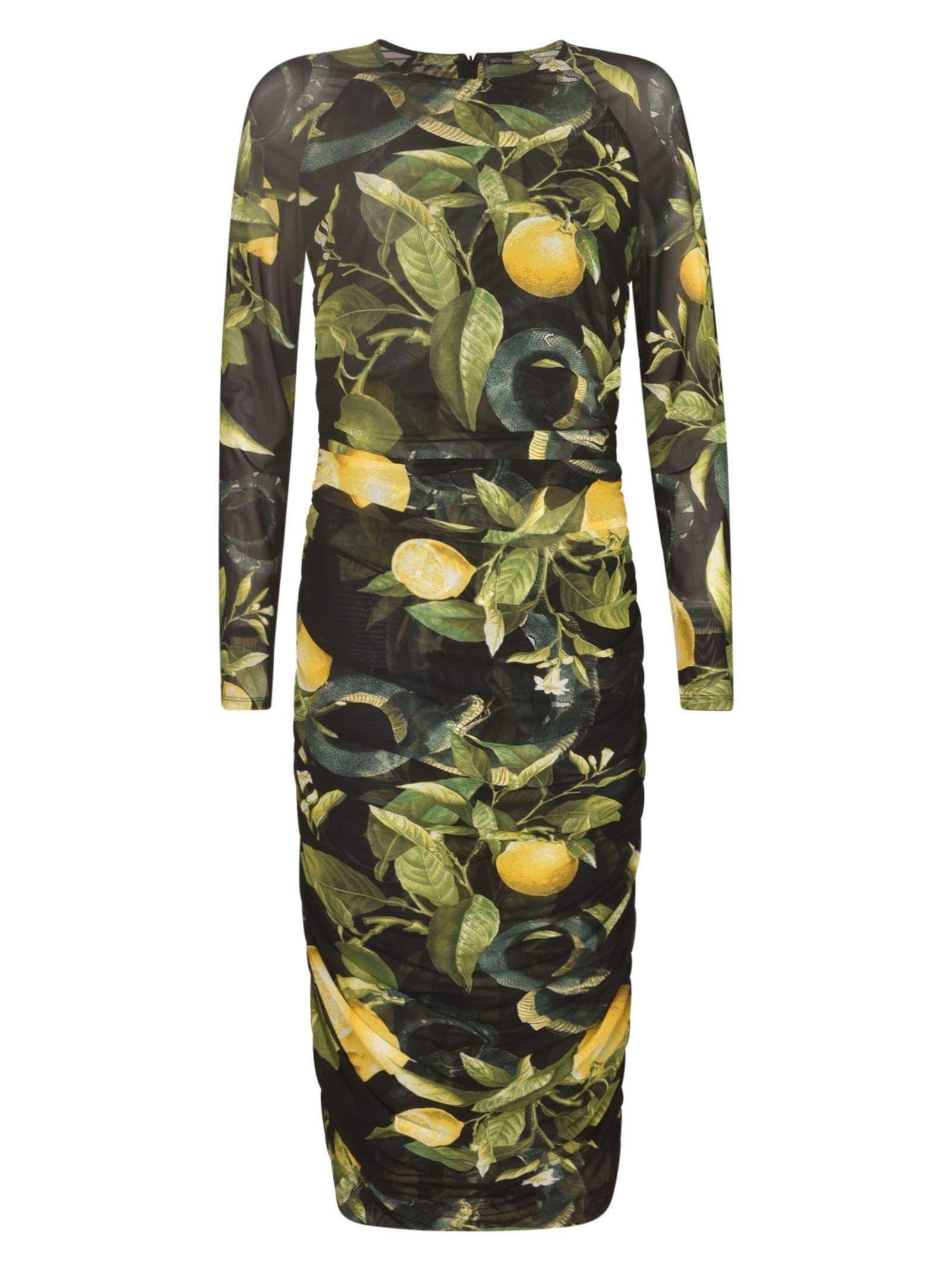 Printed Mid-length Dress