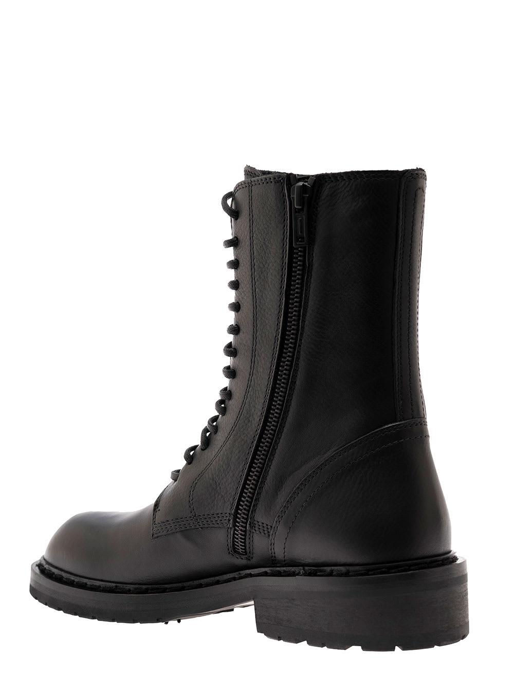 Henrica Leather Ankle Boots Woman Ann Demeulemeester