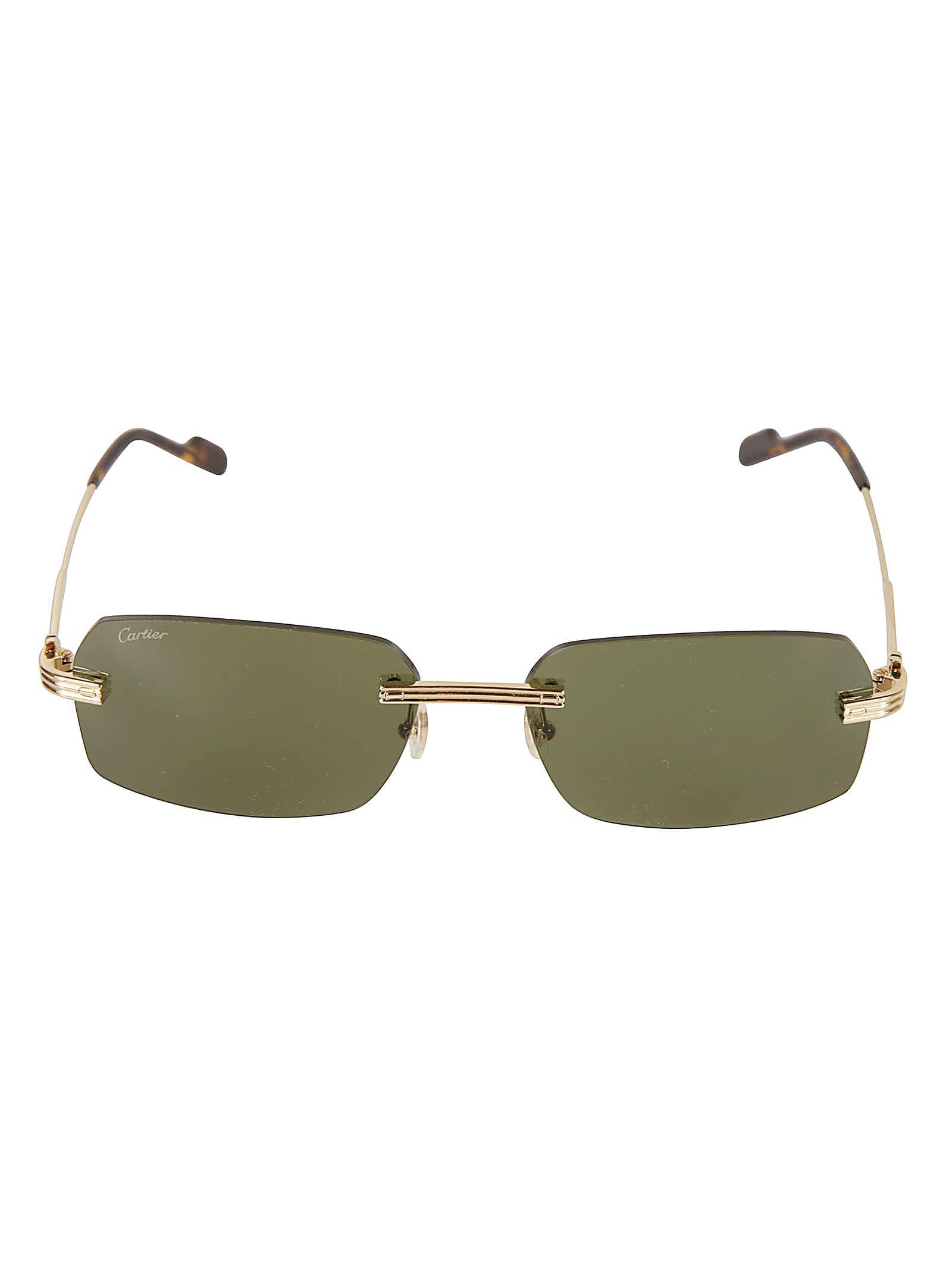 Rectangle Rimless Sunglasses