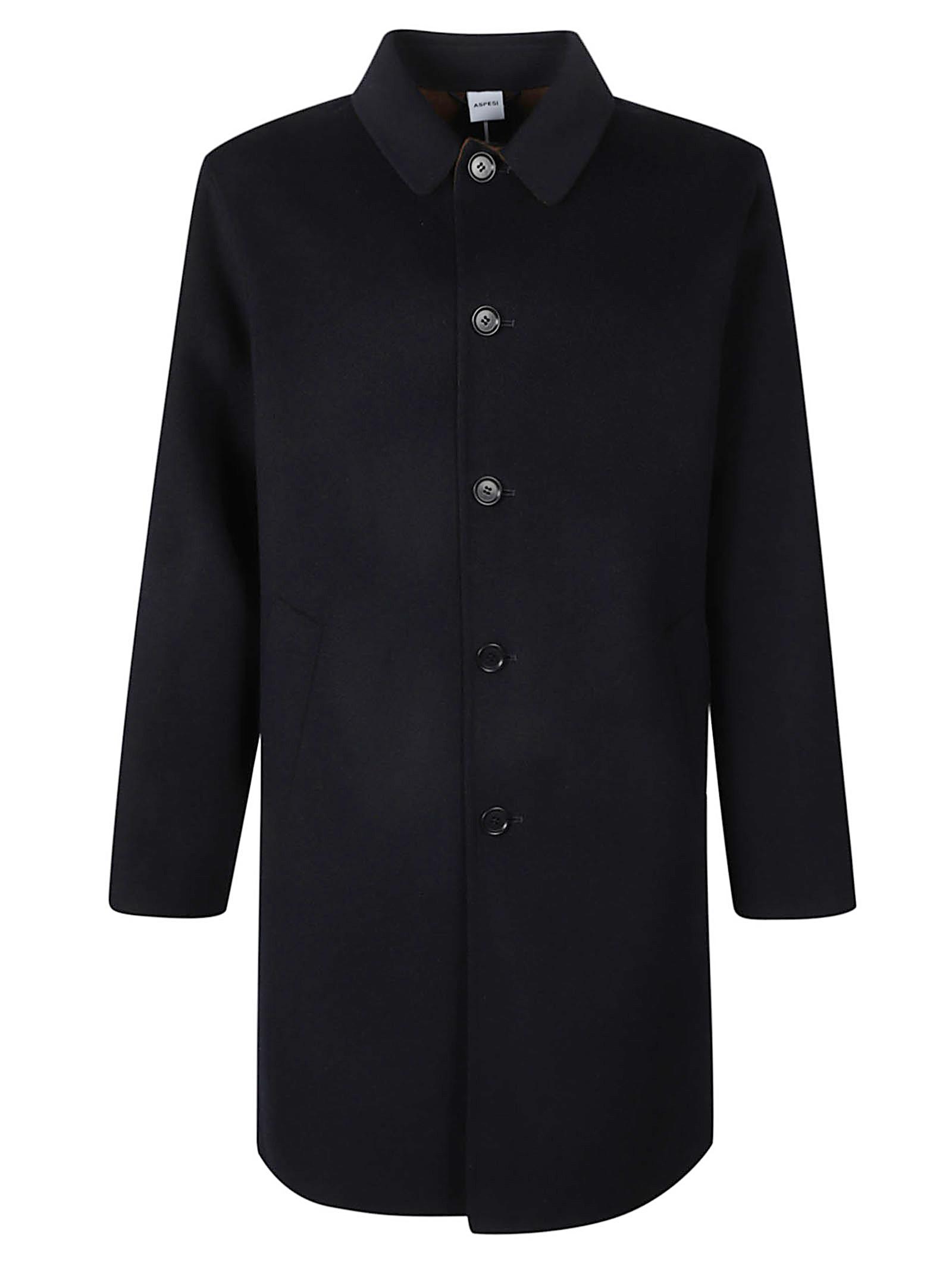 Buttoned Mid-length Coat