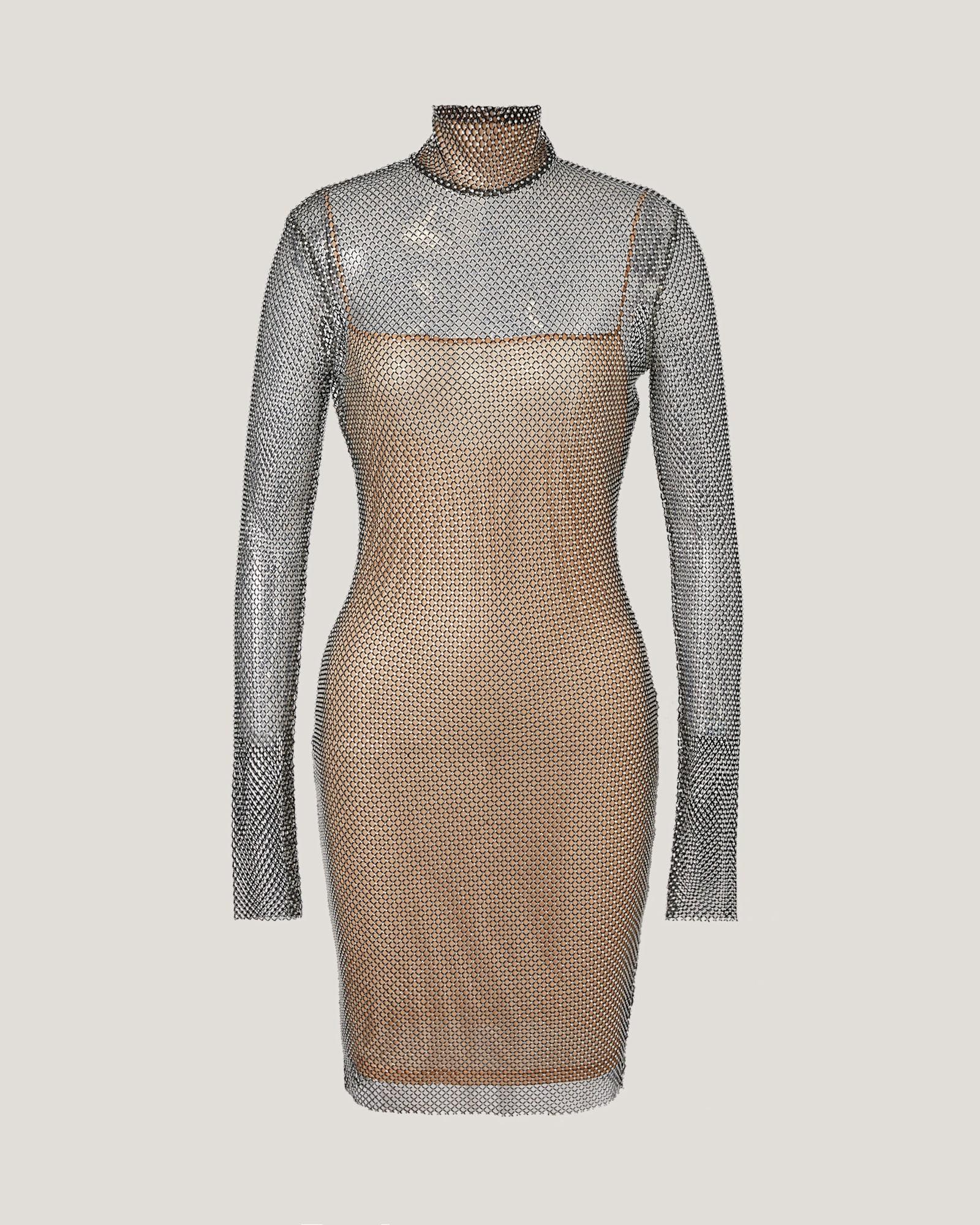 Genny Mesh Long Sleeves Dress